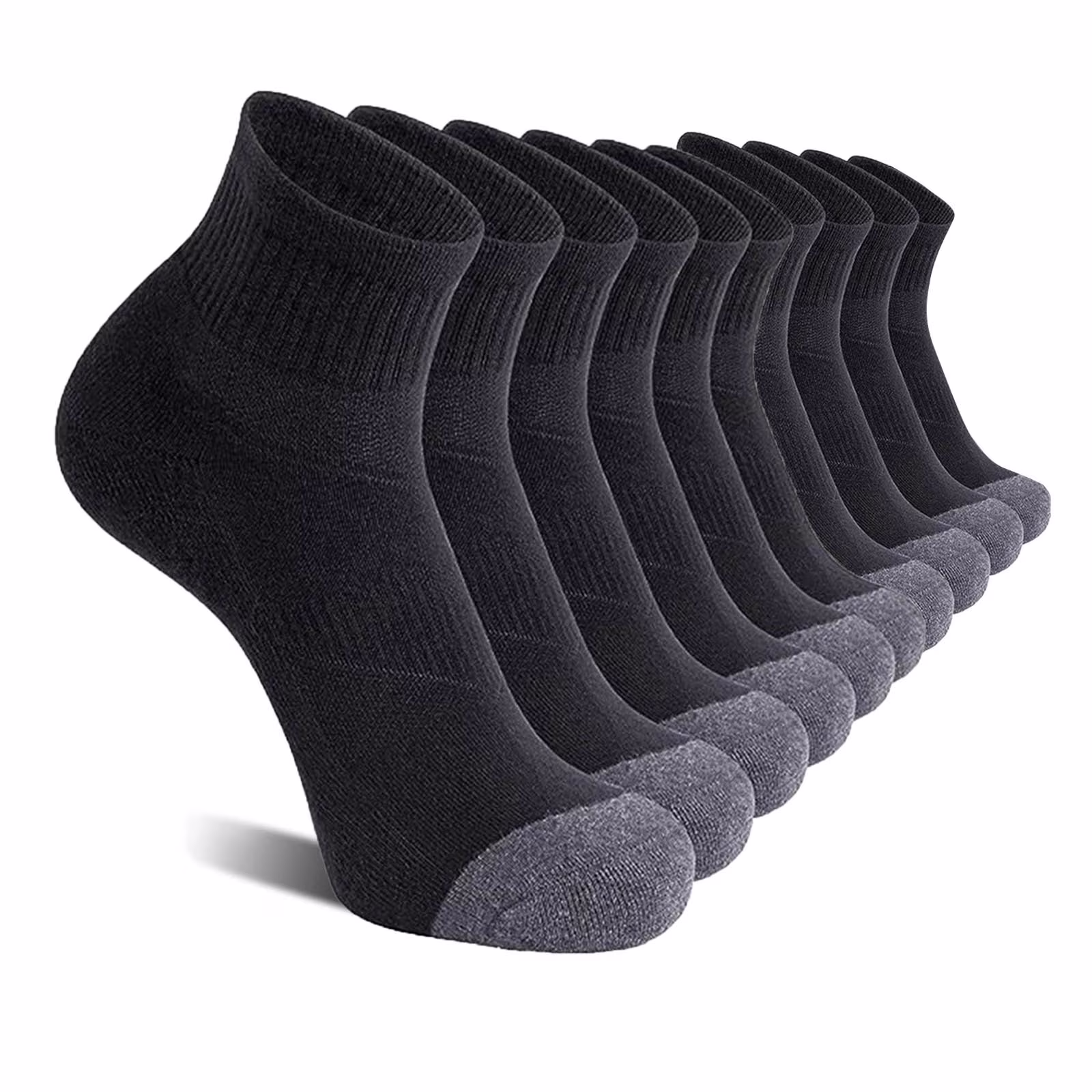 asjyhkr Mens Crew Socks Cotton Running Hiking Basketball Football Athletic Mid Calf Socks