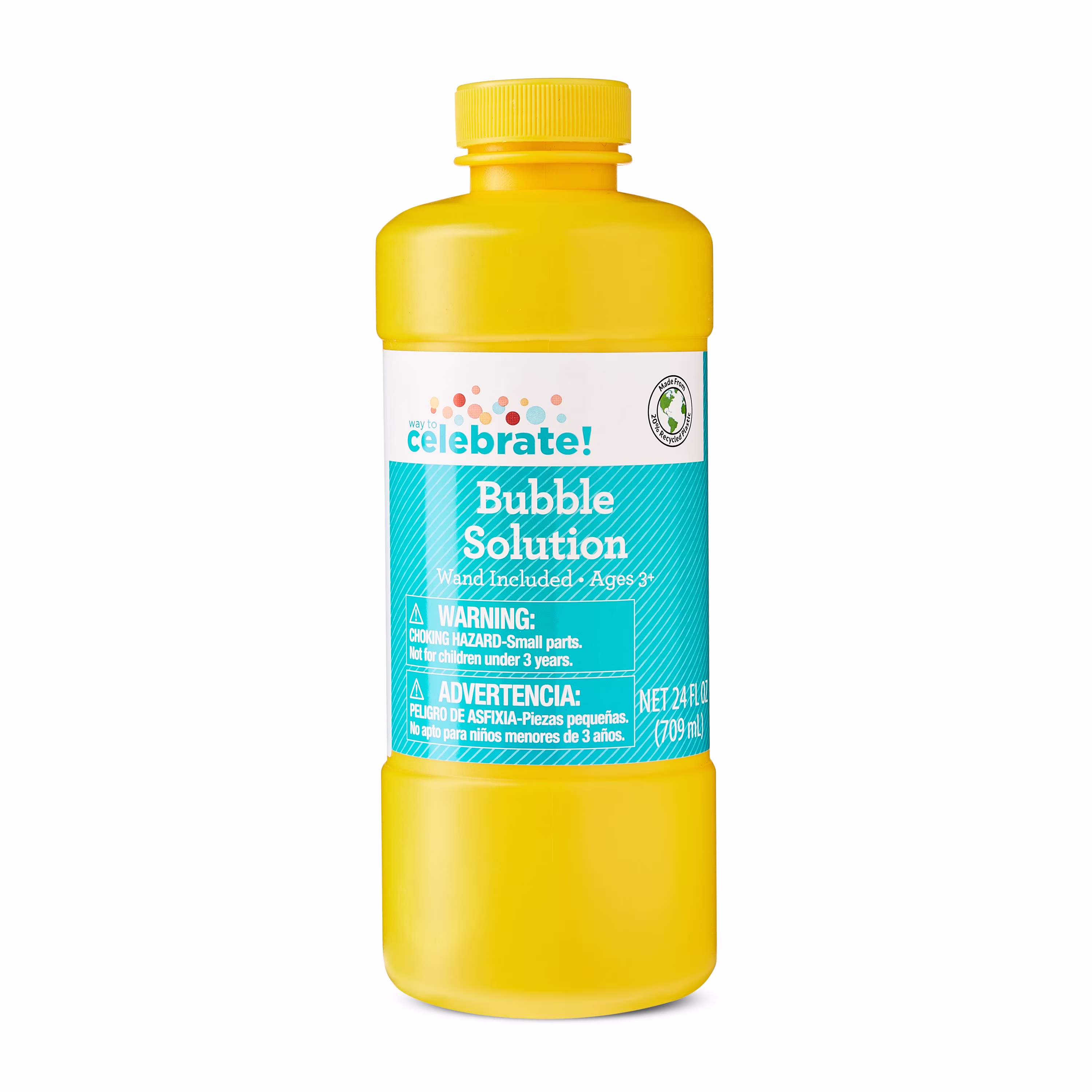 Way To Celebrate Bubble Solution with Wand, 24 fl oz