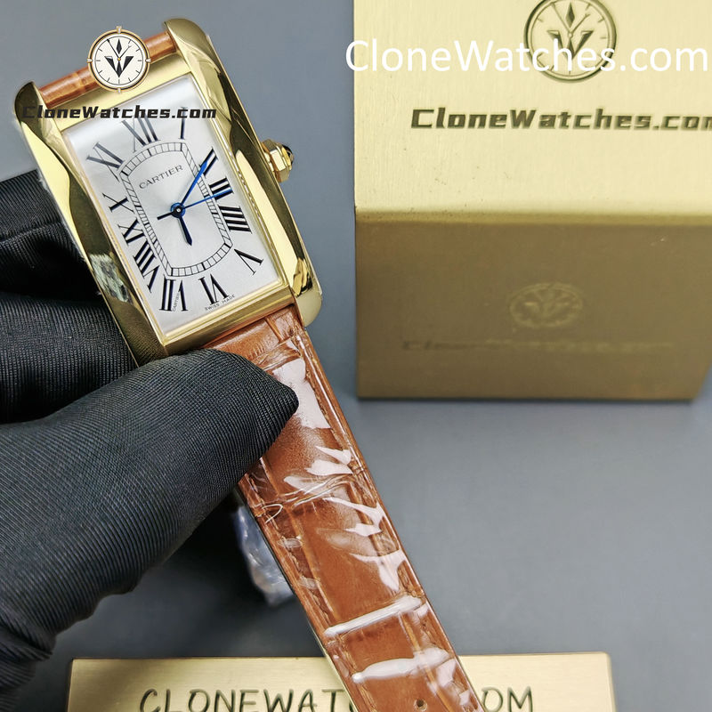 Cartier Super Clone Watches 1:1 Tank Americaine White Dial 45.1*26.6MM W2603156