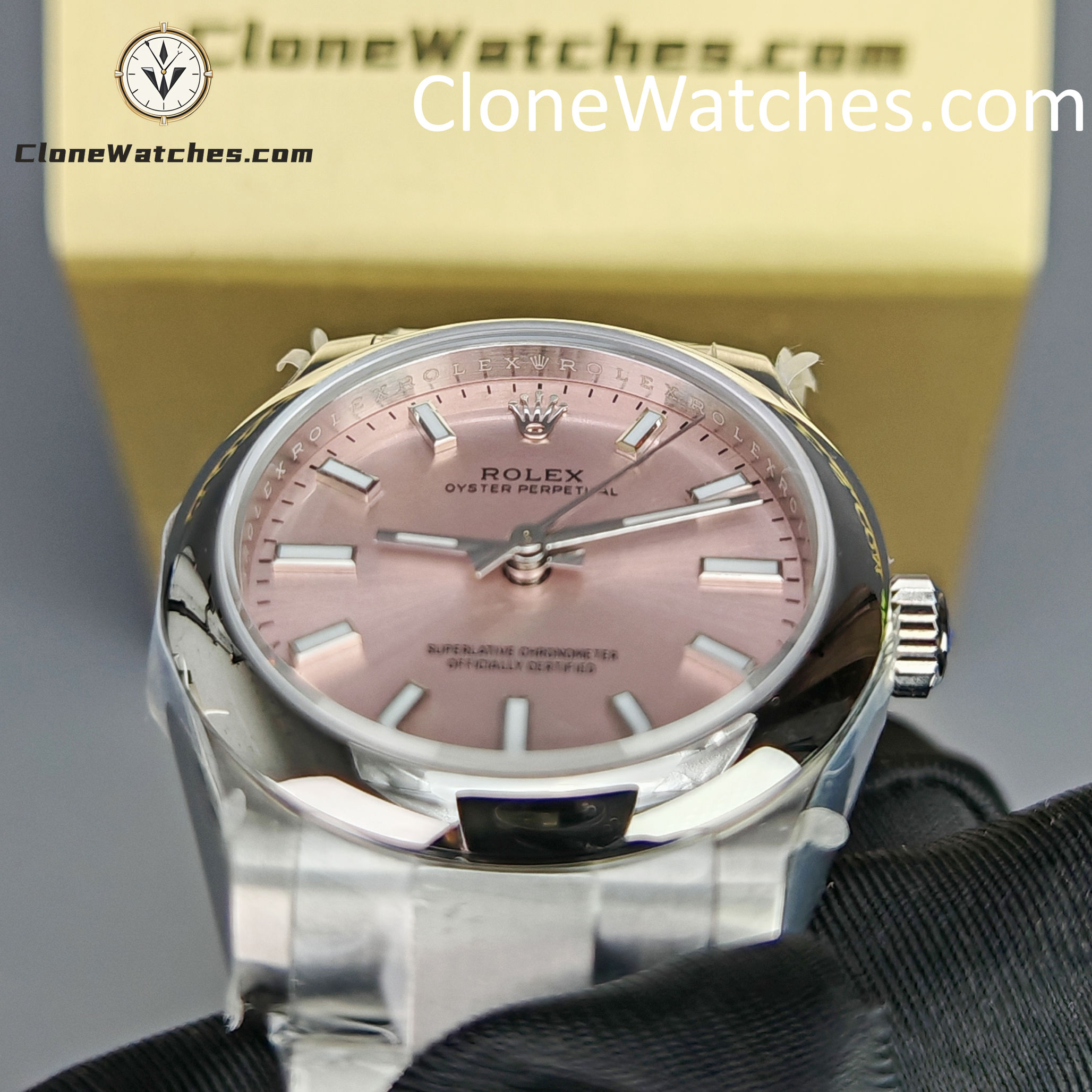Rolex Super Clone Watches 1:1 Oyster Perpetual Pink Dial 31mm m277200-0009 2232 Movement