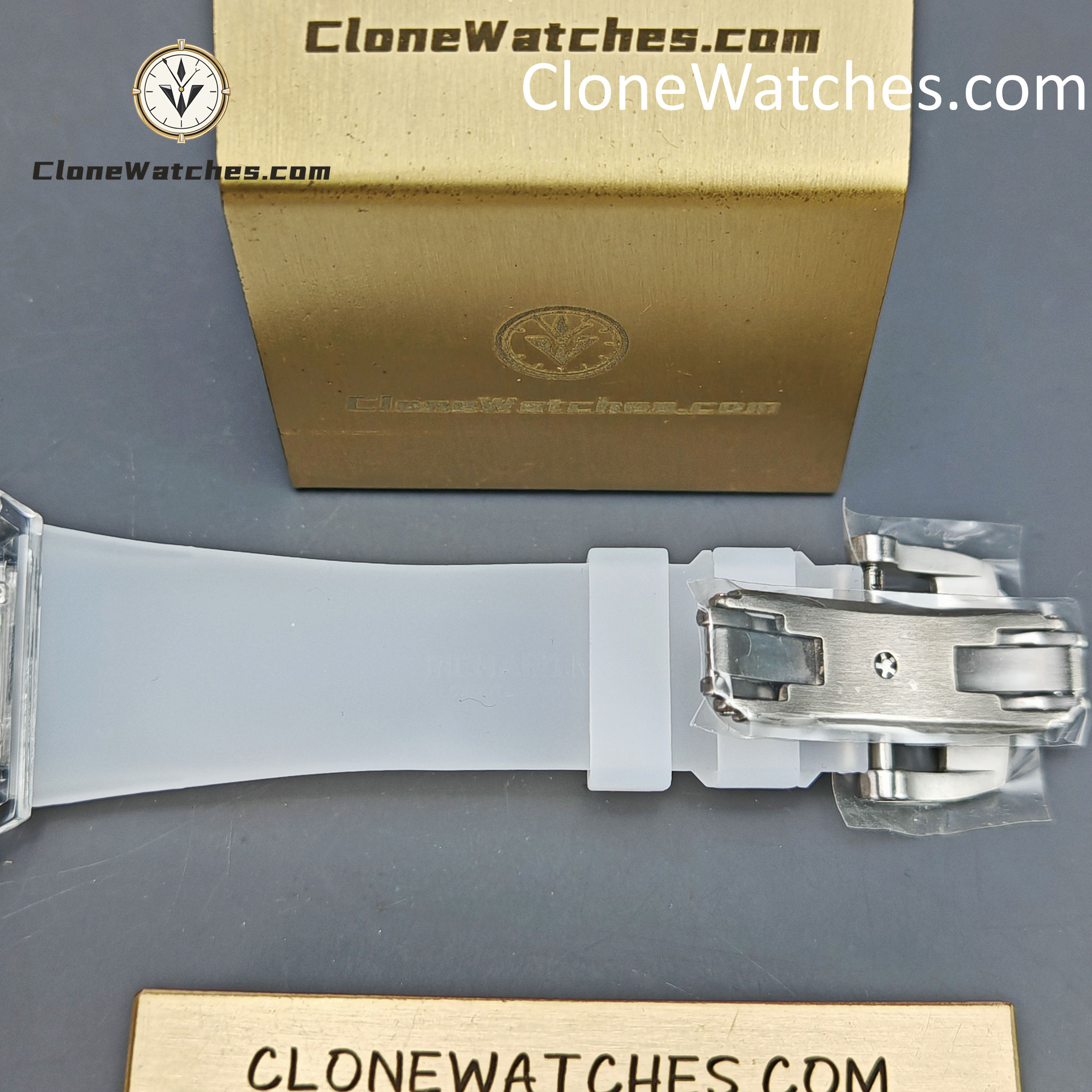 Richard Mille Super Clone Watches 1:1 RM 027 – 03 Full Transparent Tourbillon White Strap