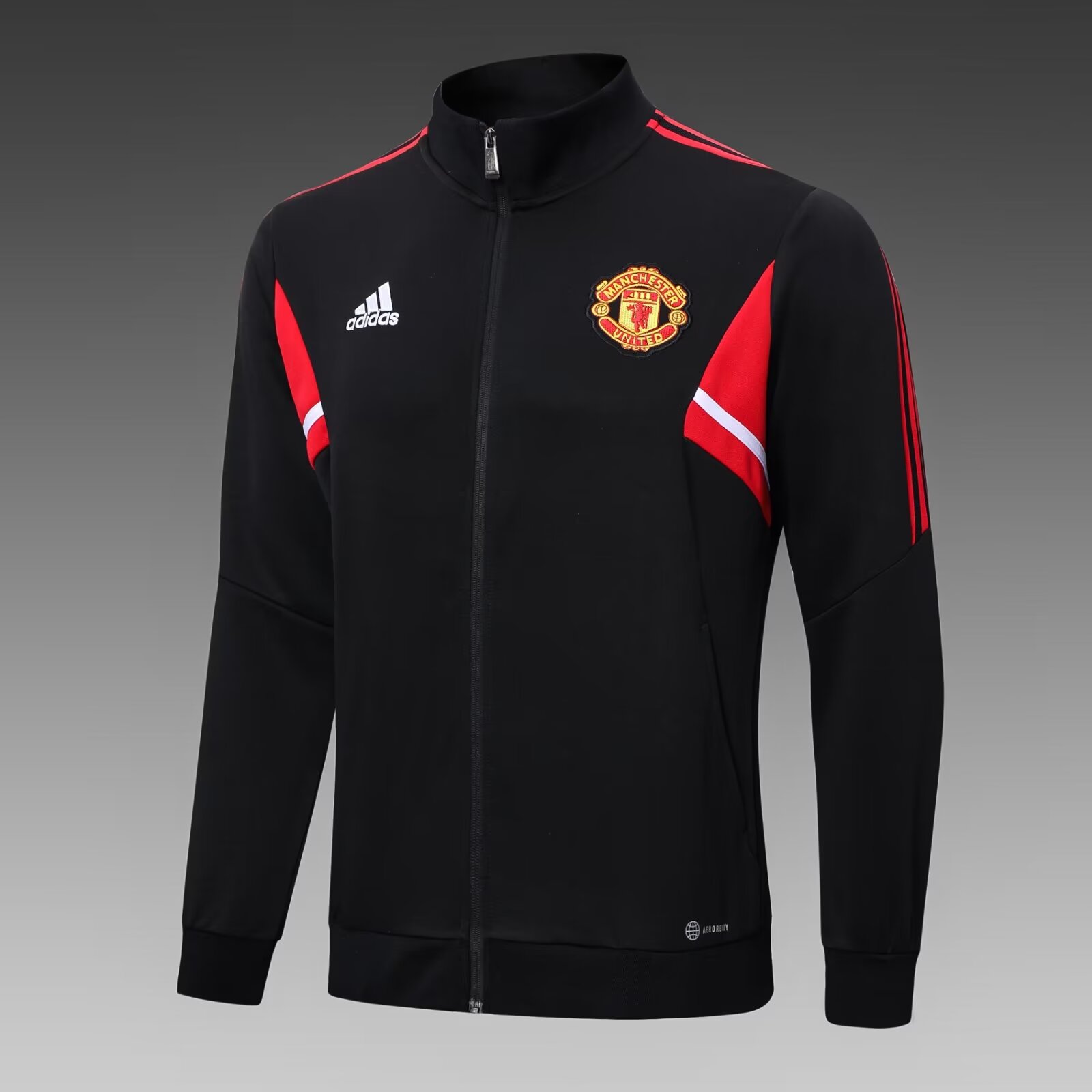 2023-2024 Manchester United Jacket Tracksuit Black Suit