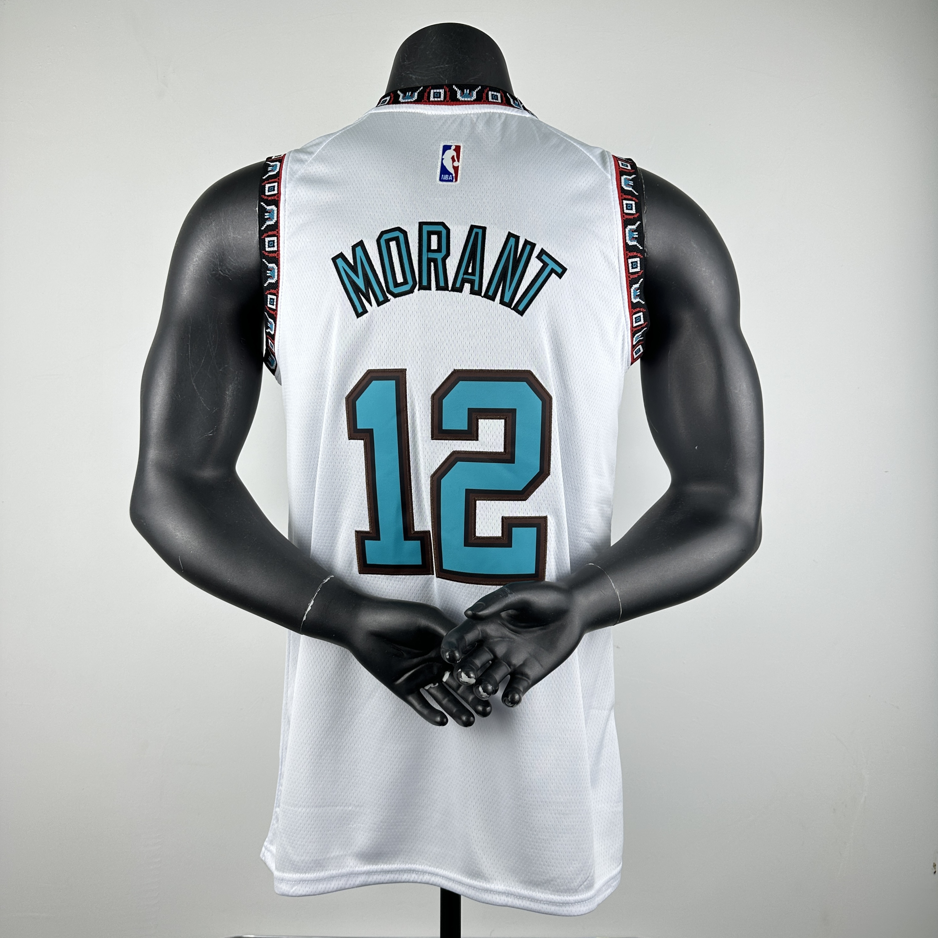 Embroidery 25th season Grizzlies Retro No. 12 Morant
