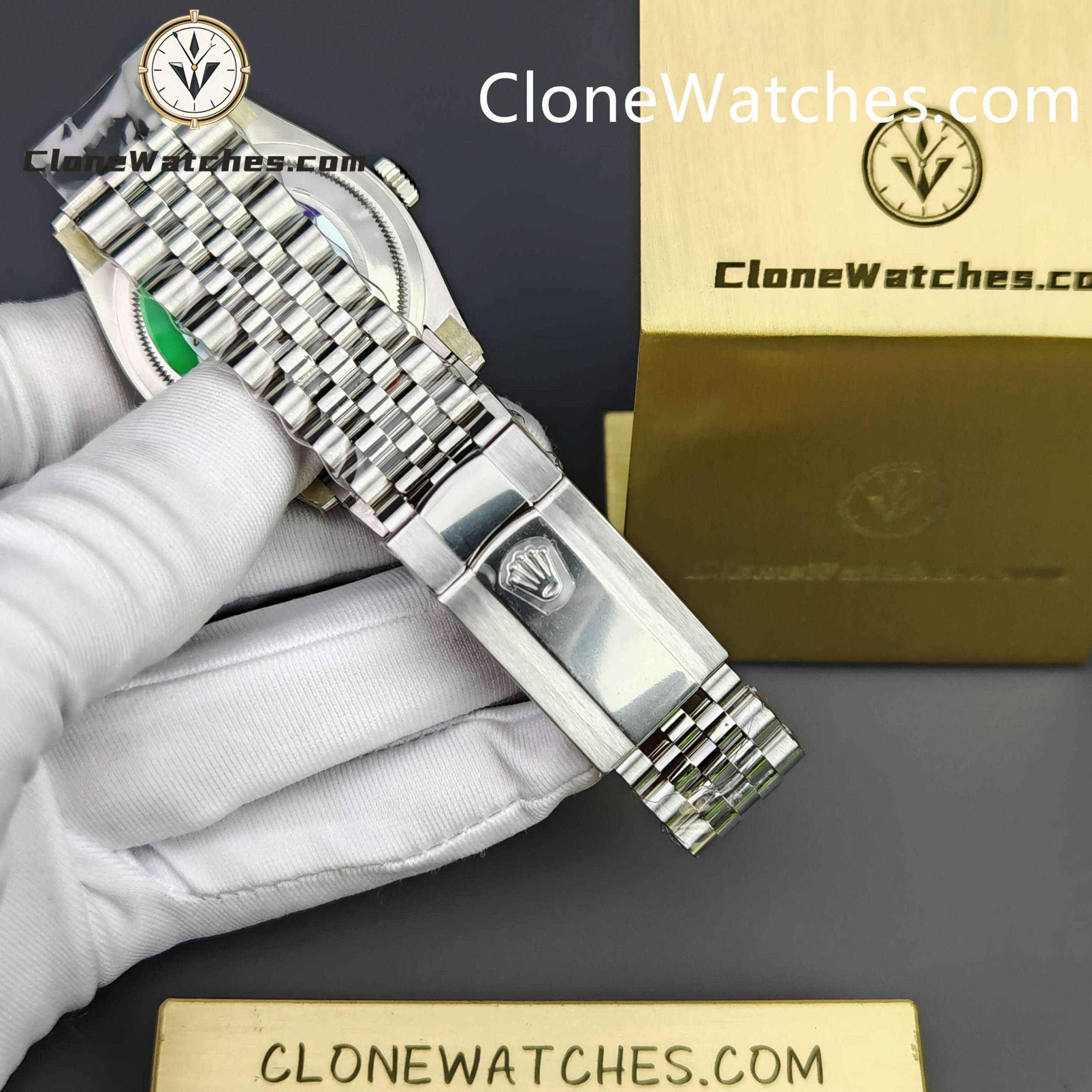 Rolex Super Clone Watches 1:1 DateJust Mother of Pearl Diamond Dial Jubilee 36MM m126234-0019 3235 Movement