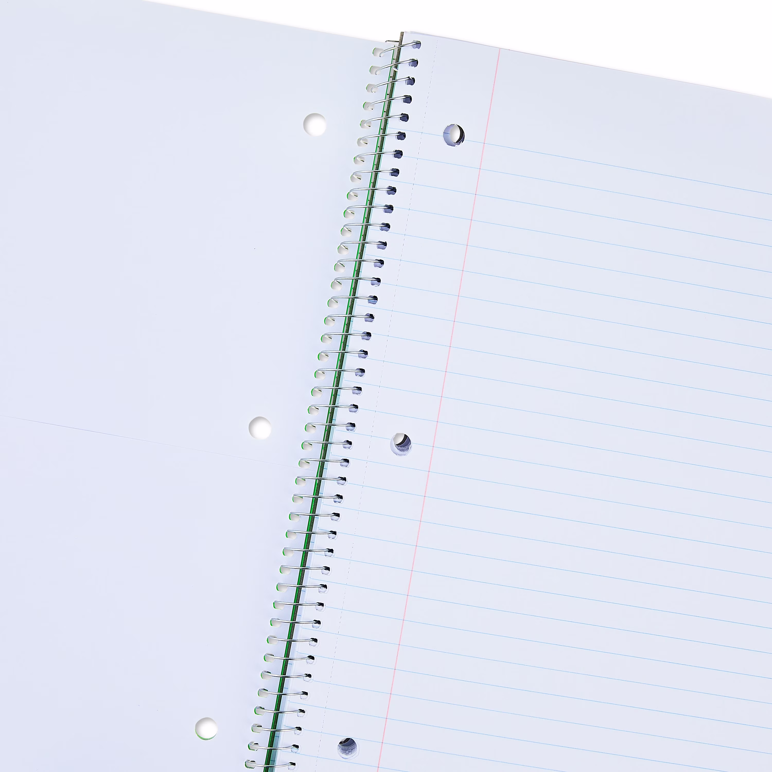 Pen+Gear Poly 1-Subject Spiral Notebook, Wide Ruled, 9 in x 11 in, 100 Sheets, Green
