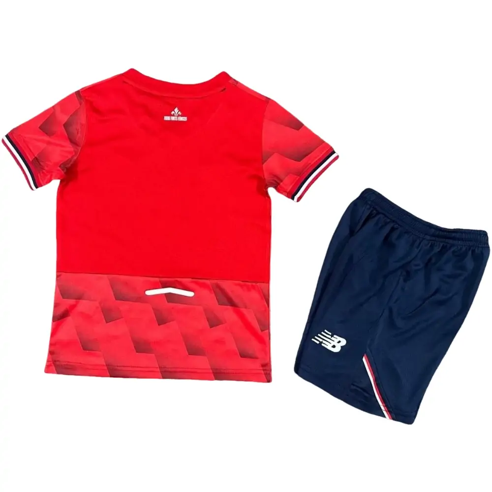 2025-26 Lille LOSC Home Kit - Short Sleeve Children's suit Fans Edition