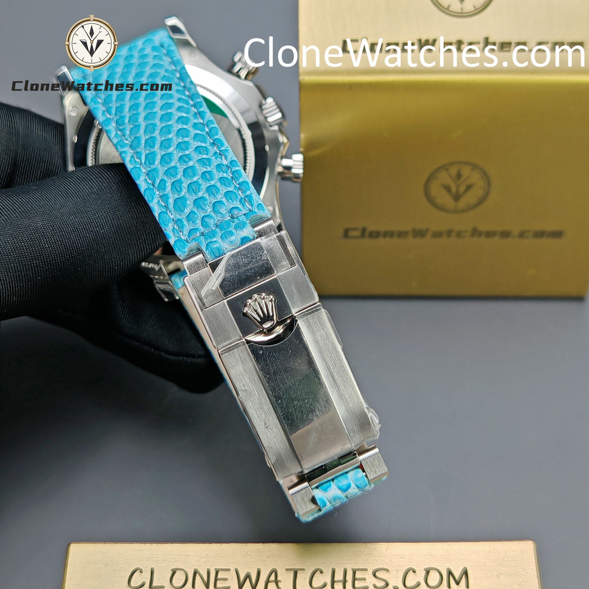 Rolex Super Clone Watches 1:1 Daytona M116519 Beach Blue 4130 Movement