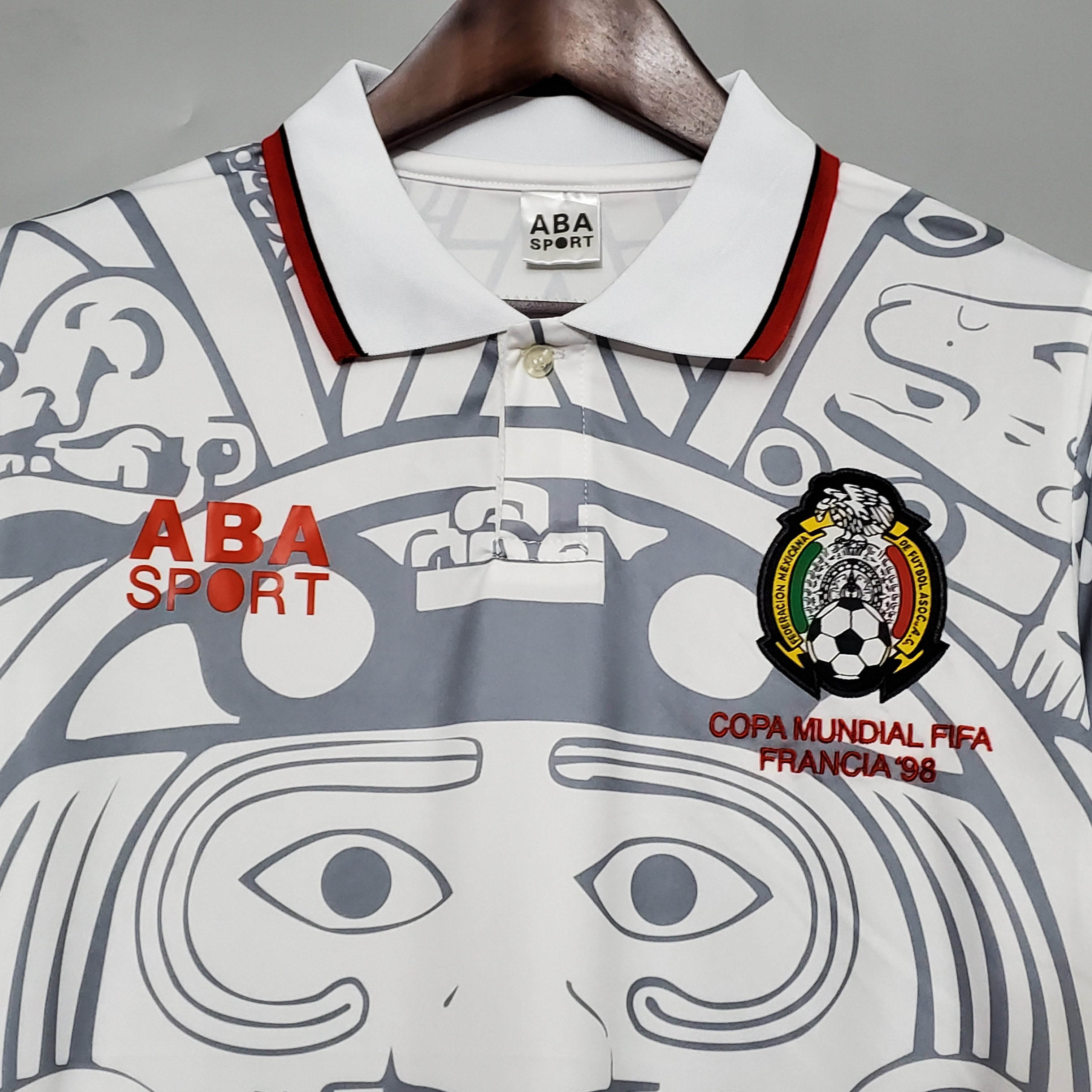 1998 Mexico Away Retro Jersey - Fans Edition