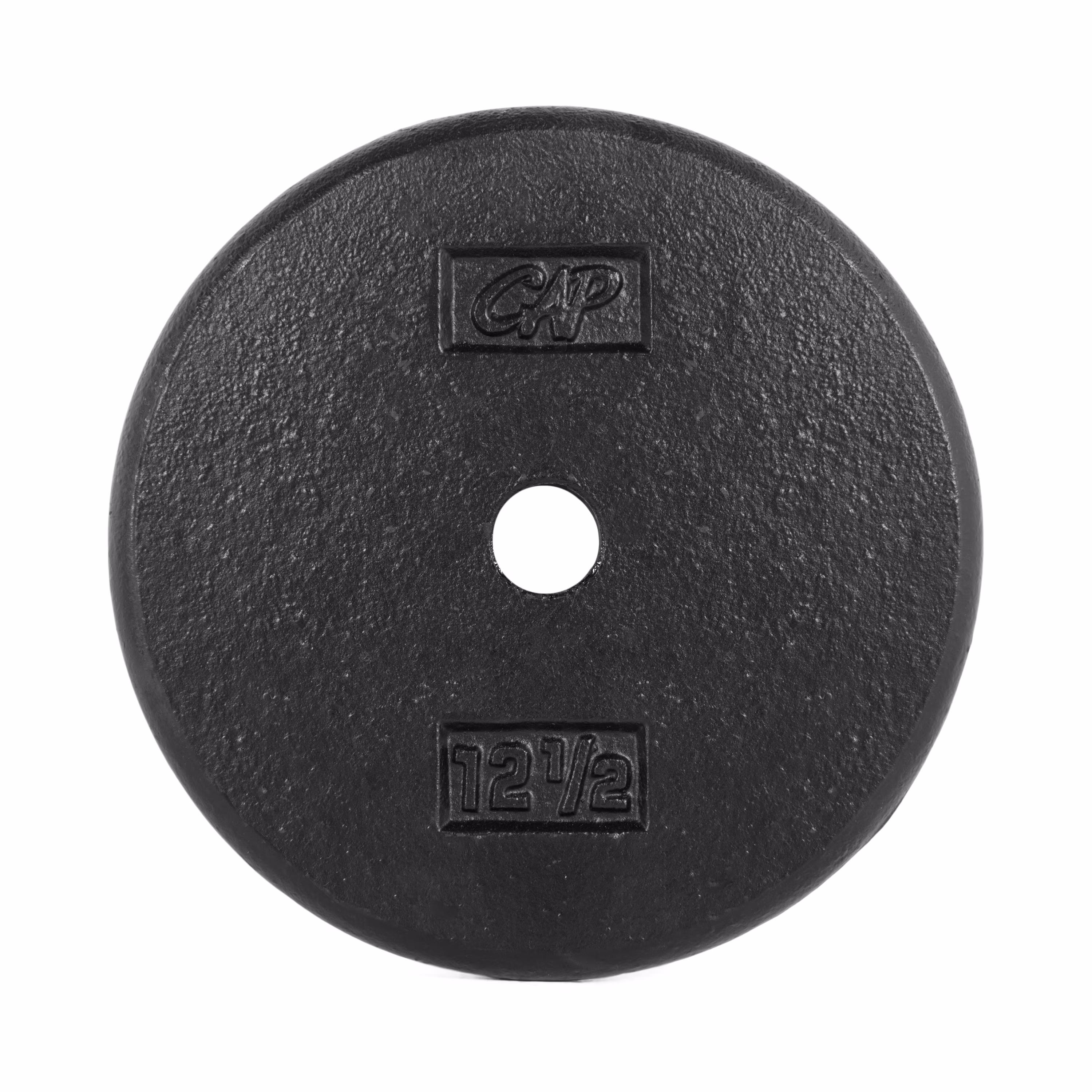 CAP Barbell Standard Cast Iron Weight Plate, Black, Singles 1.25-50 lb