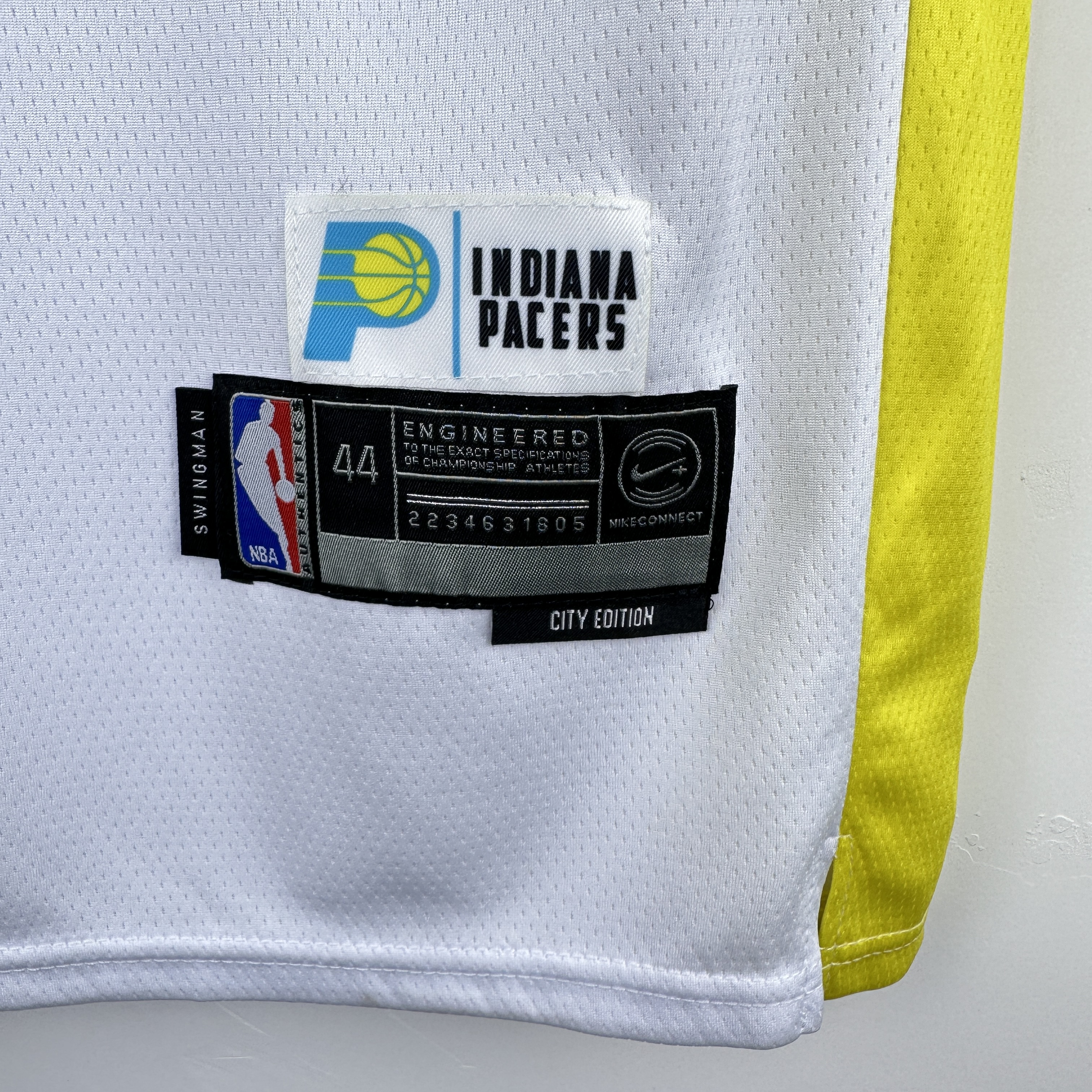 Embroidery 25th season Pacers City Edition No. 0 Haliburton