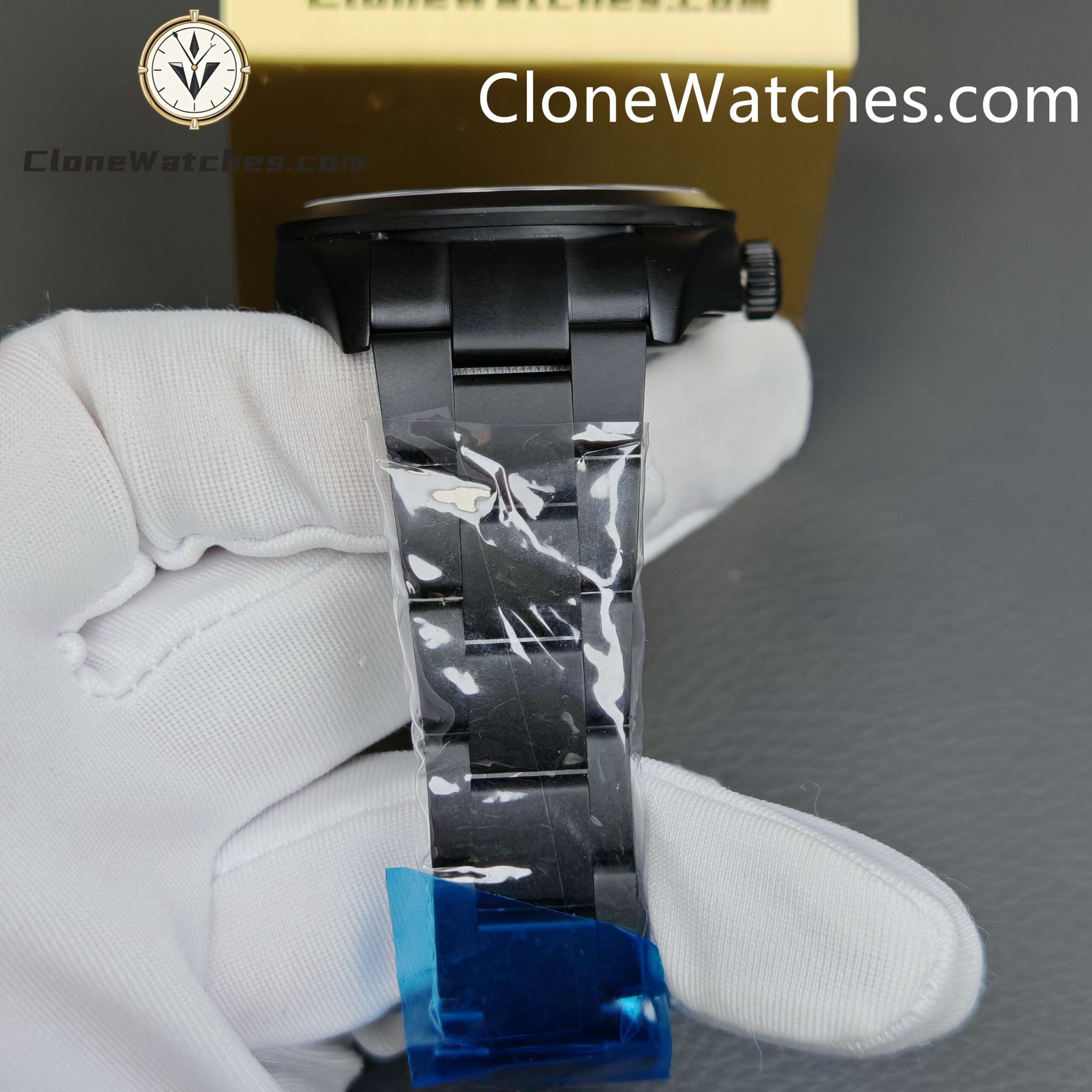 Modified Super Clone Watches 1:1 Rolex Tourbillon All Black Automatic movement