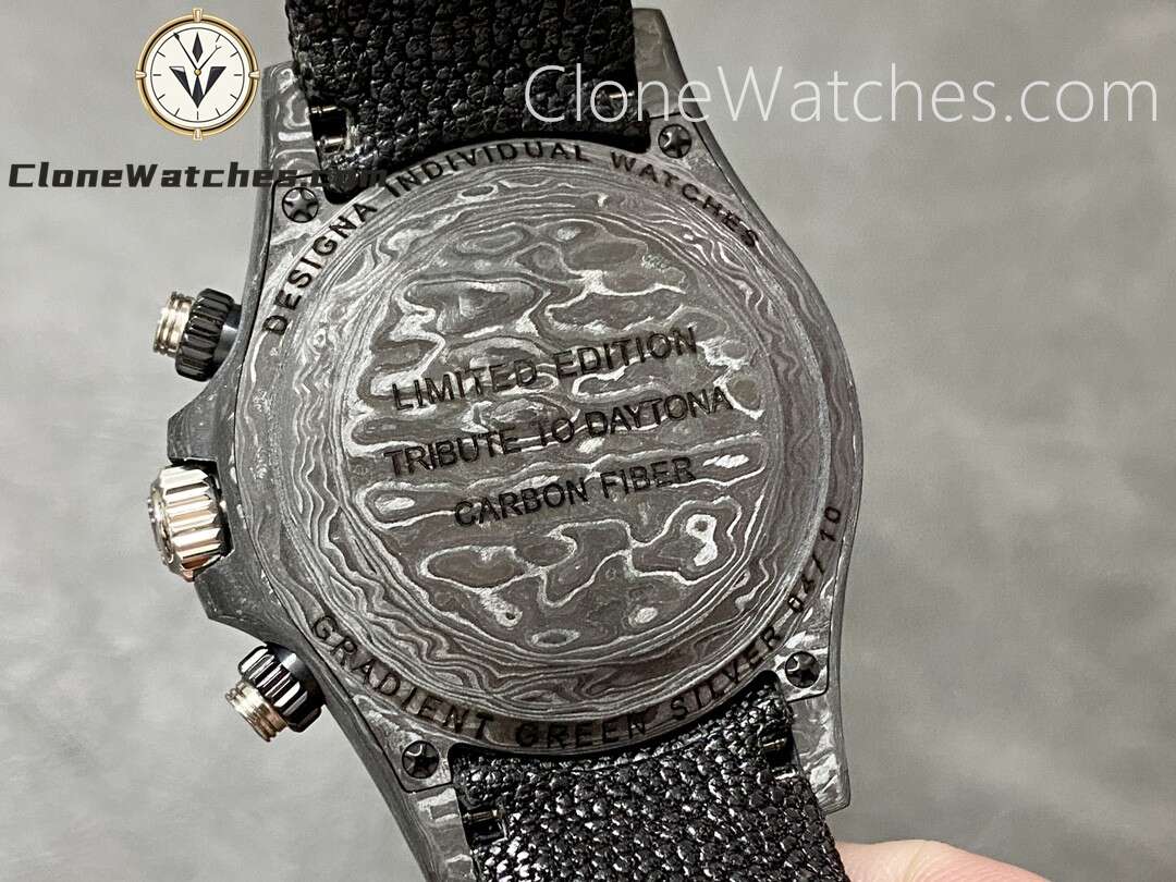 Modified Super Clone Watches 1:1 DiW Rolex Daytona GRADIENT GREEN SILVER