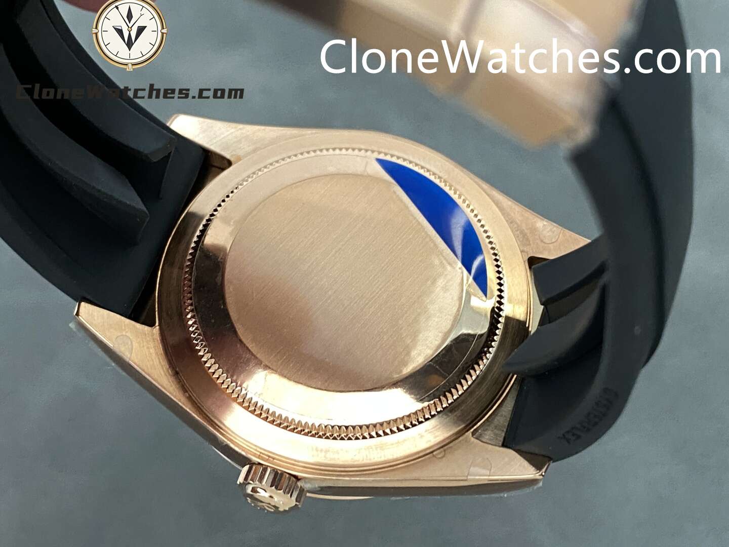 Rolex Super Clone Watch 1:1 Sky Dweller Rose Gold White Dial m336235-0003 42MM Rubber Strap