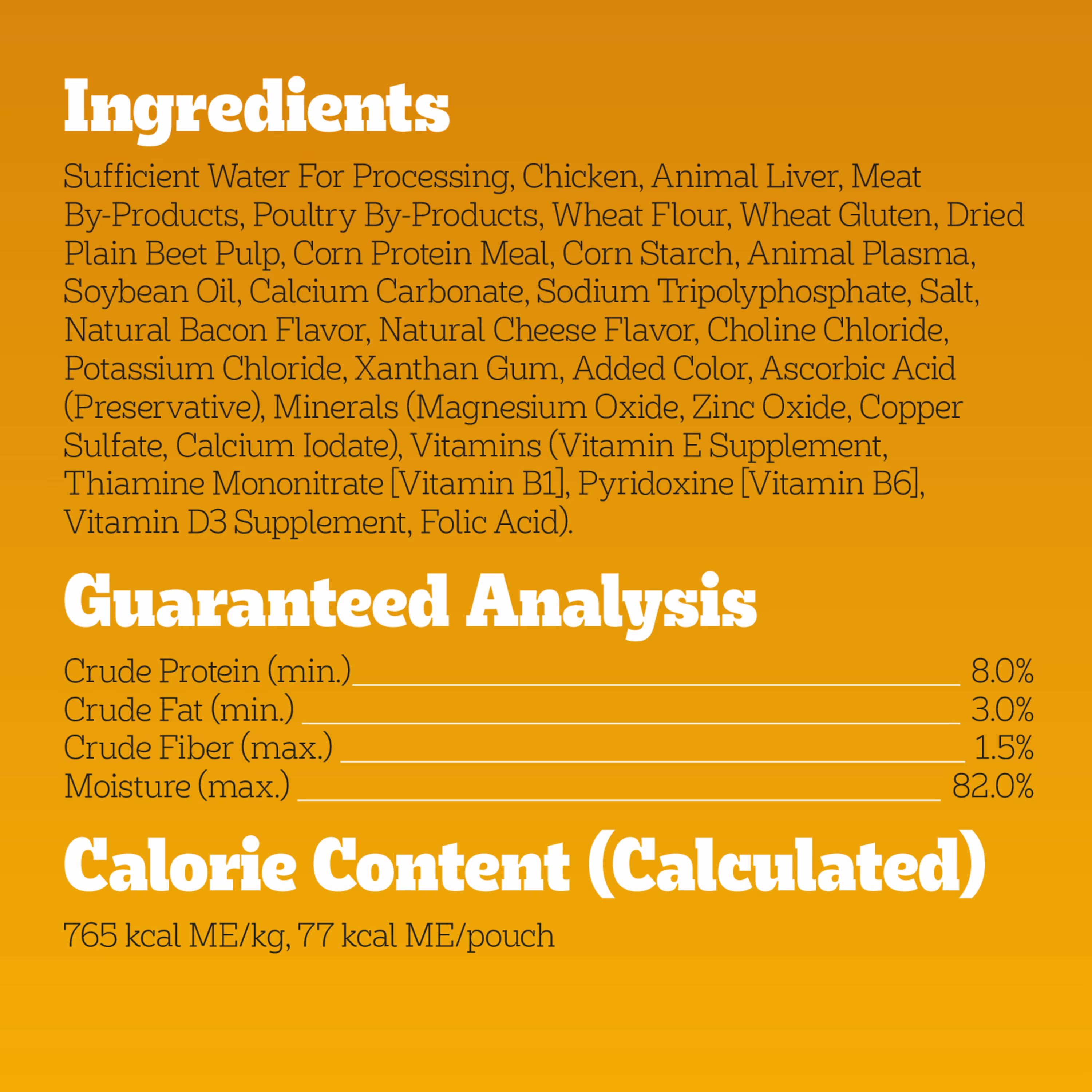 PEDIGREE Pouch, 3.5 oz Chicken, Bacon & Cheese