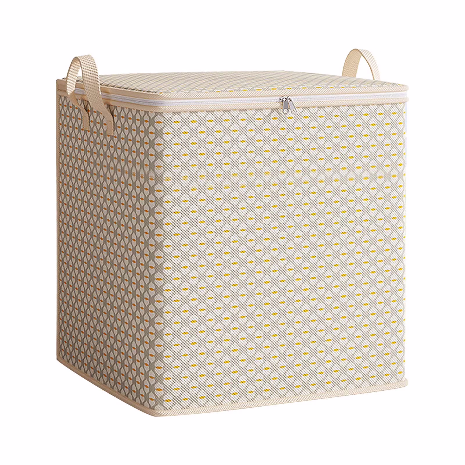 Mecorevxz Heavy Duty Storage with Reinforced Handles Extra Large Storage Bags, Non-Woven Gray Corrugated Storage Bags, Foldable Moisture-Proof Home Storage for Bedroom, Moving, Decluttering (110L)