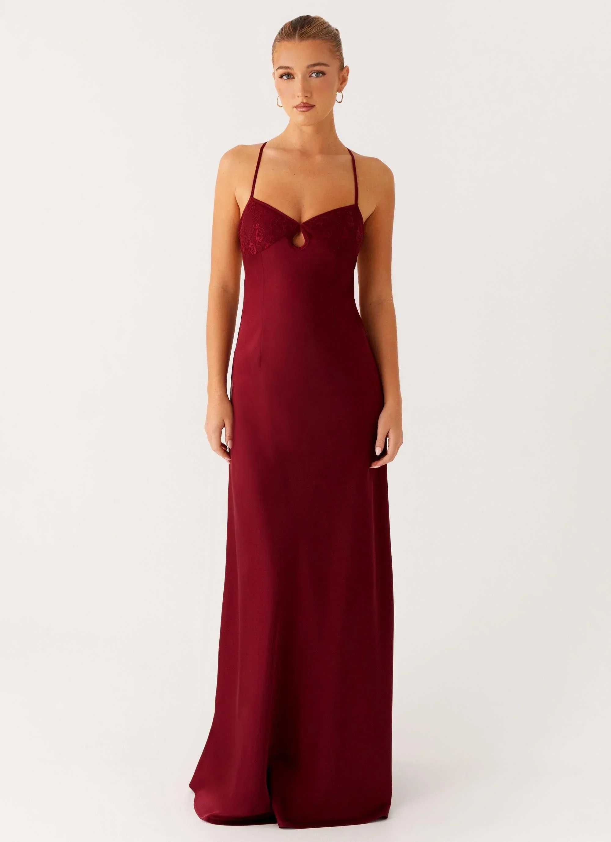 Joanie Maxi Dress - Maroon