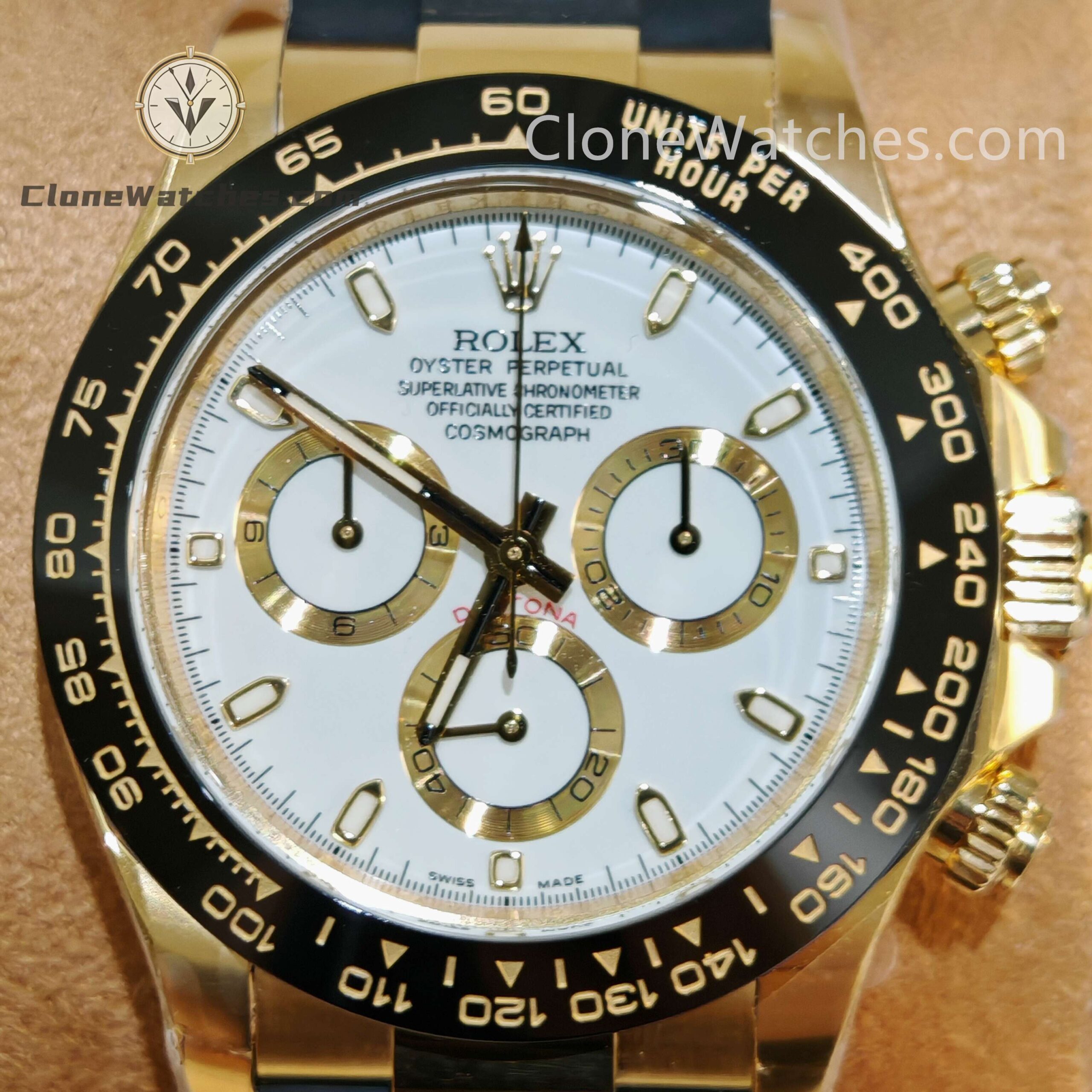 Rolex Super Clone Watches 1:1 Daytona M116518LN-0041 4130 Movement