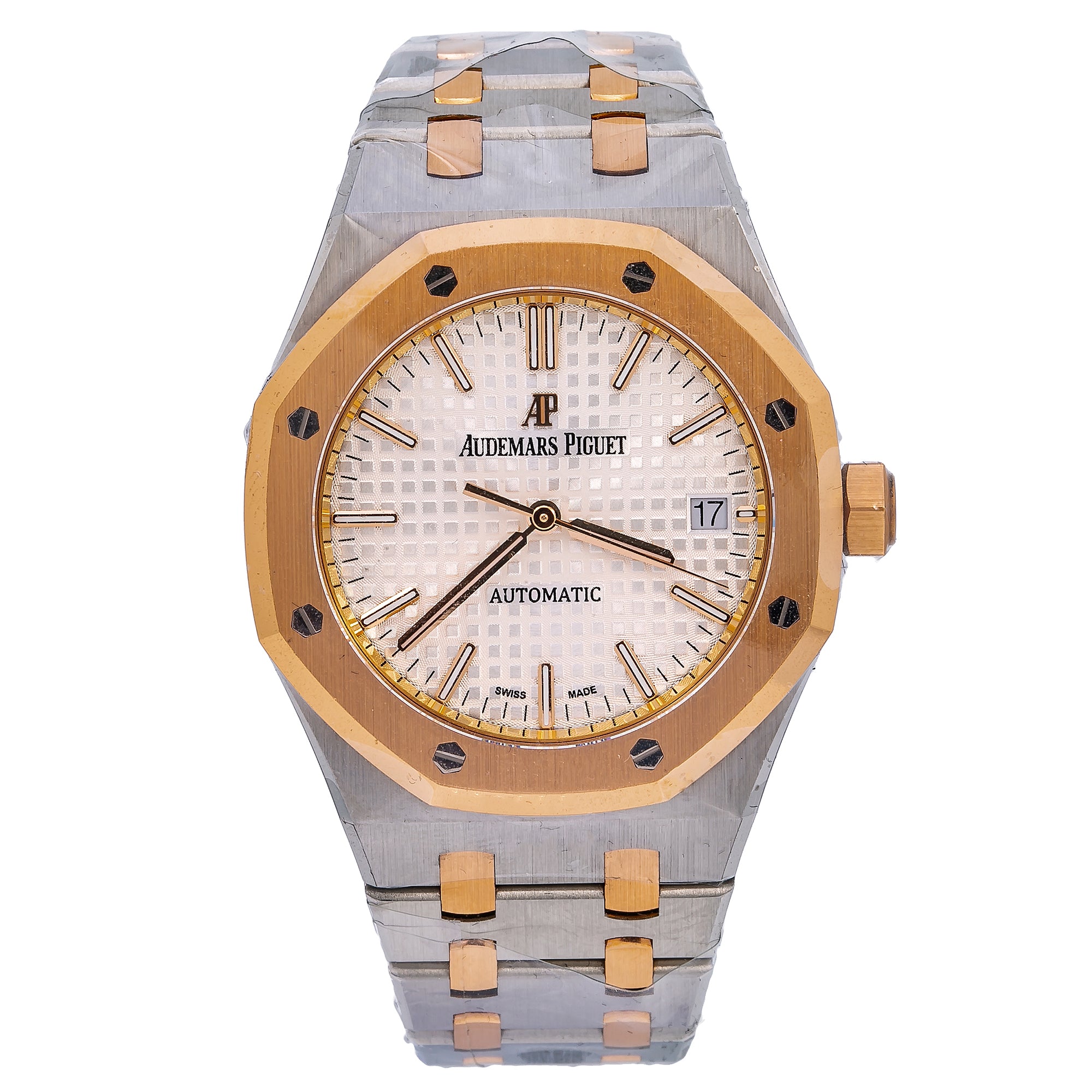 Audemars Piguet Royal Oak Selfwinding 15450SR 37MM White Dial With Two Tone Bracelet