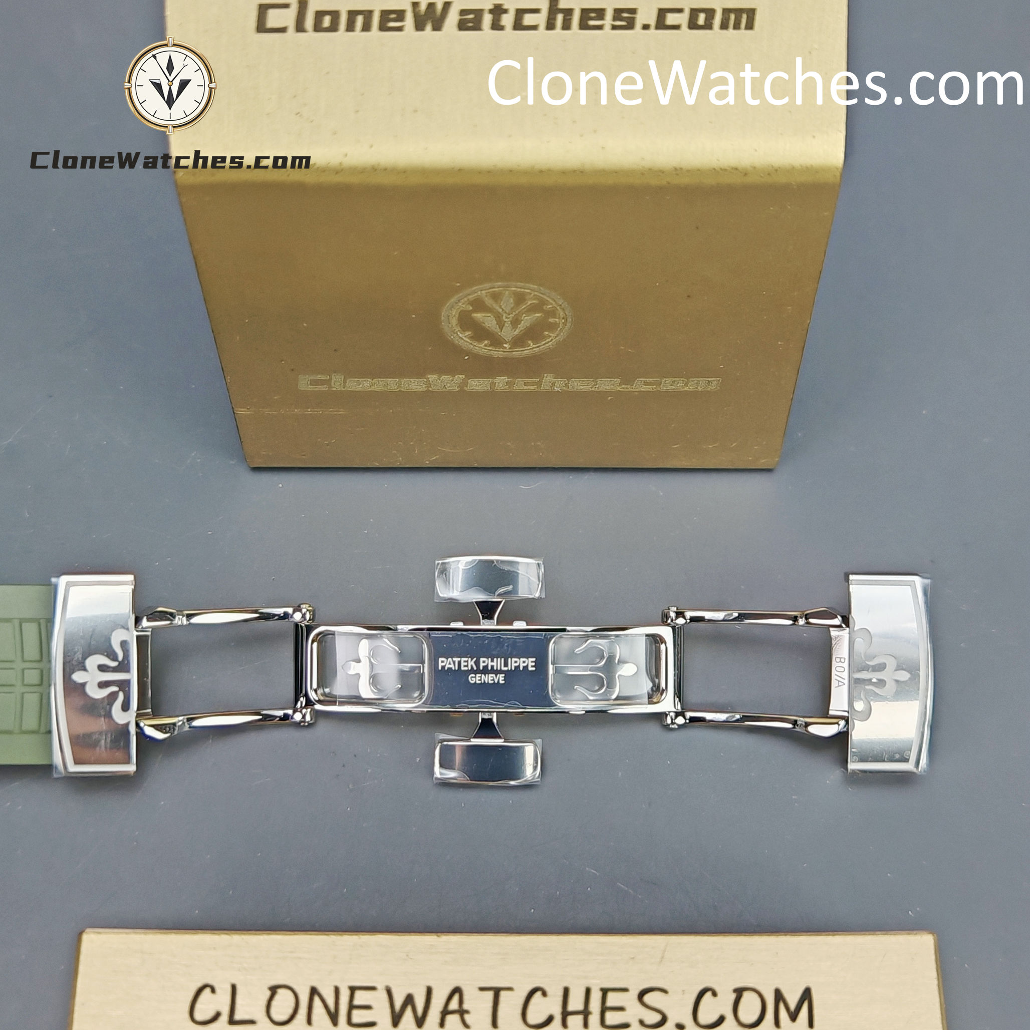 Patek Philippe Super Clone Watches 1:1 Aquanaut White Gold 5168G-010 42 mm