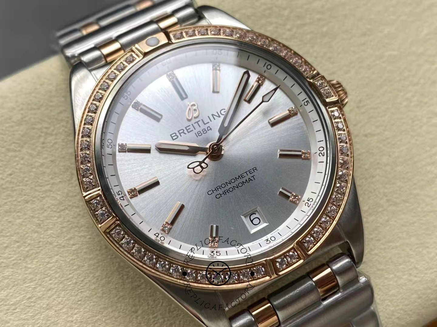 Breitling Chronomat Automatic U10380591A1U1 Silver Dial 36mm Replica