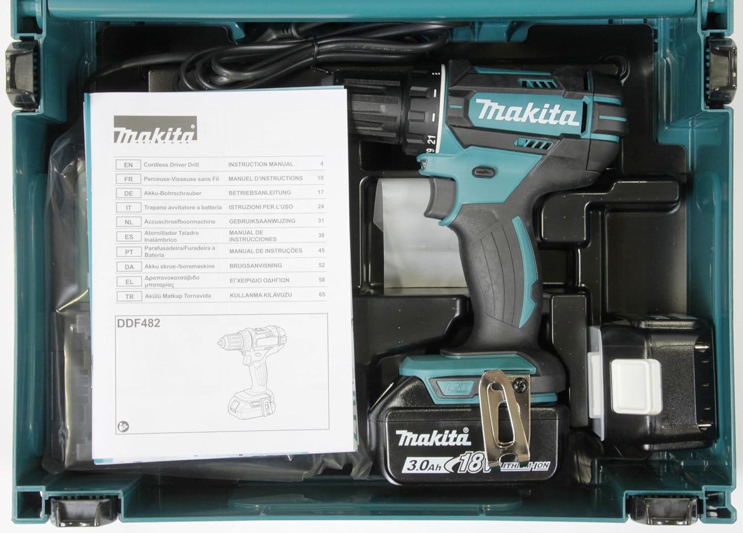 Perceuse visseuse 18 V 2x3 Ah avec coffret