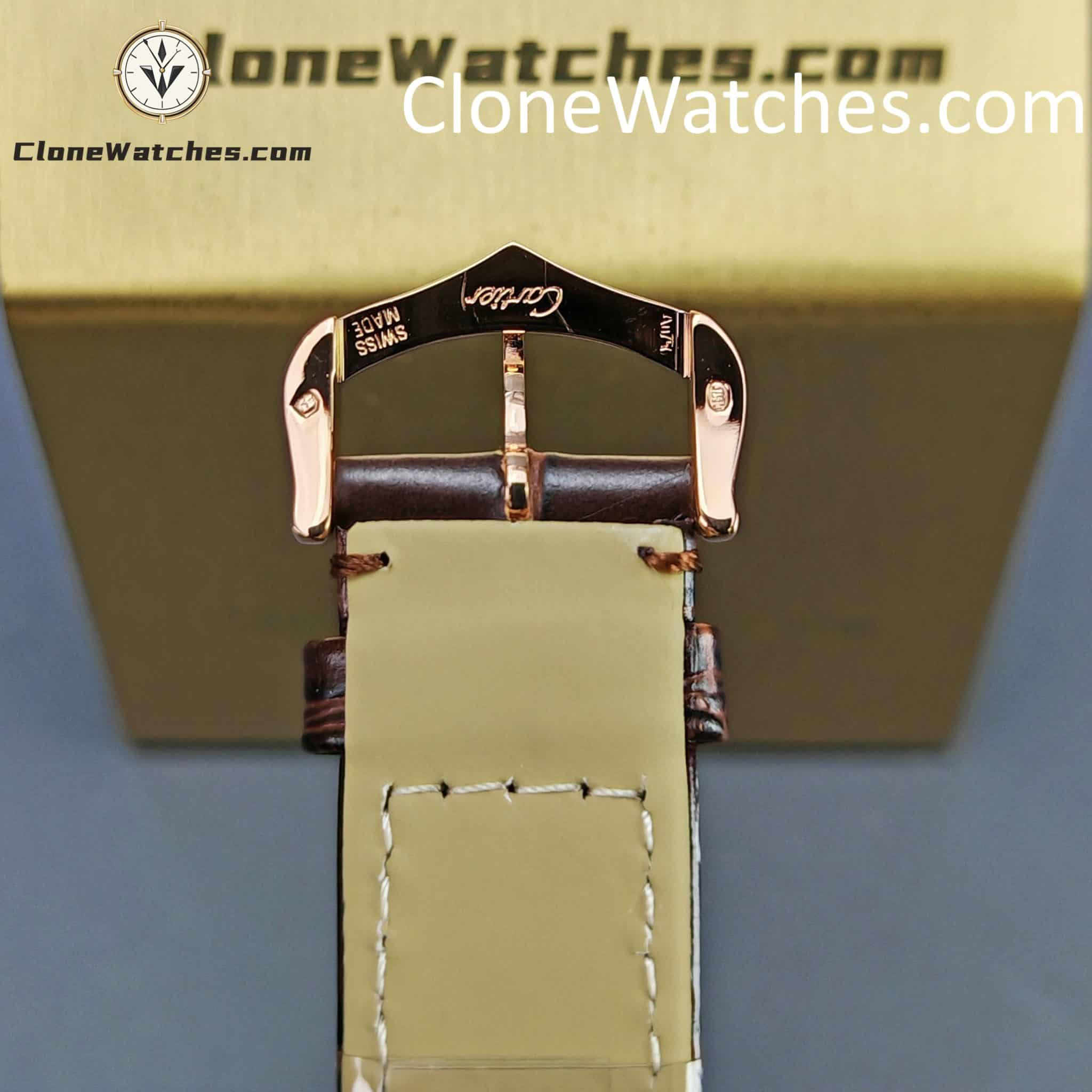 Cartier Super Clone Watches 1:1 Tank Quartz Movement Silver White Dial 33.7 x 25.5MM WGTA0011