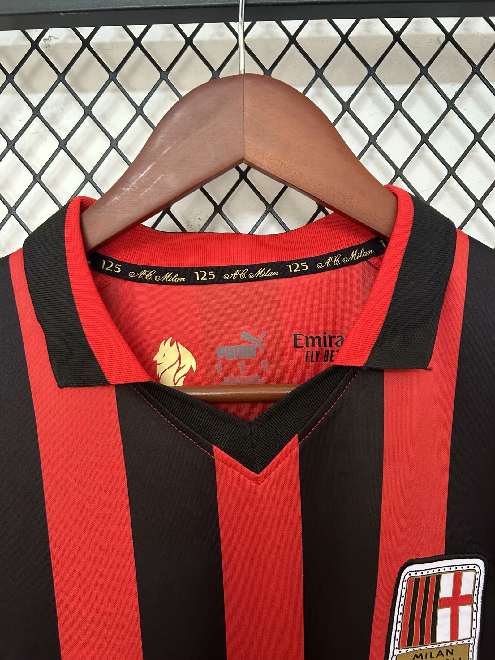 2025-26 AC Milan 125th Anniversary Black and Red - Jersey - Fan Edition
