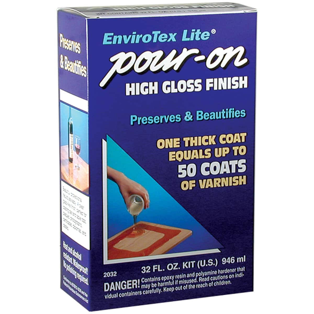 Envirotex Lite Pour-On High Gloss Finish 32 oz. Kit