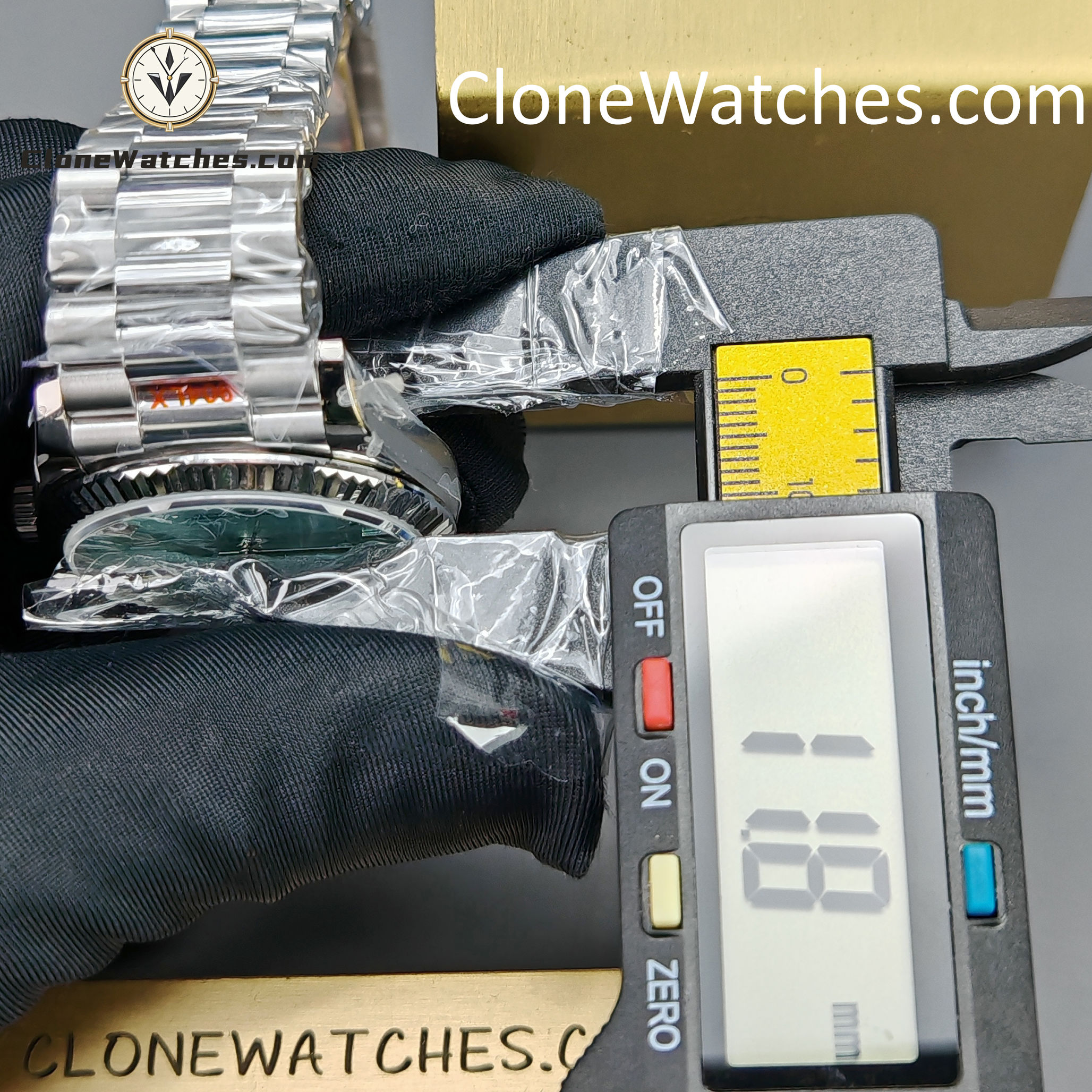 Rolex Super Clone Watches 1:1 Day Date Ice Blue Dial 36mm m128236-0018 3255 Movement
