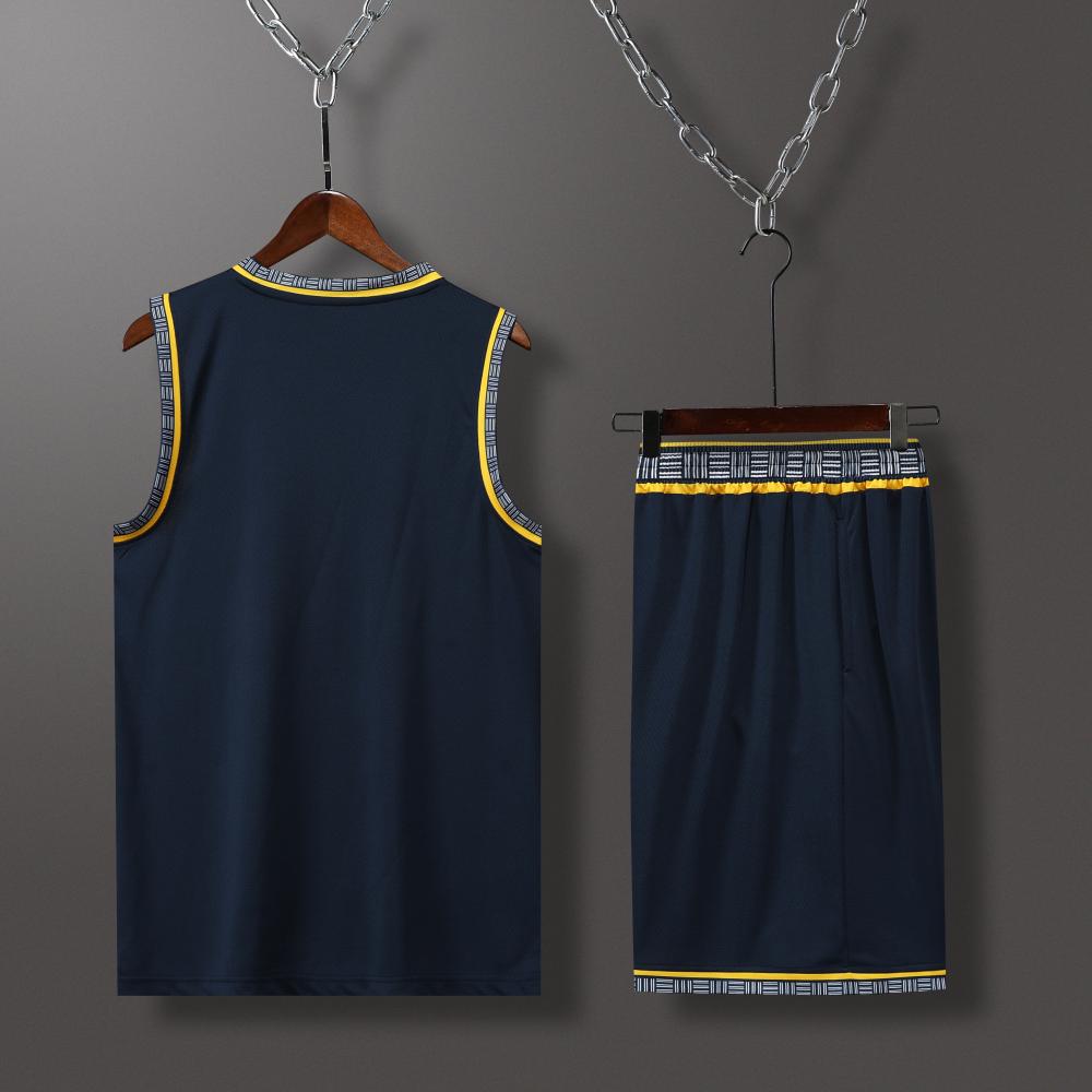 Grizzlies basketball uniform black suit（Customizable name and number）