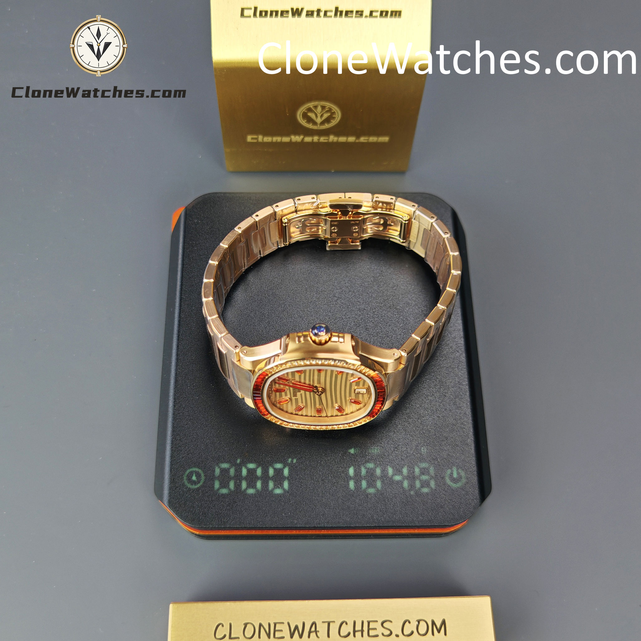 Patek Philippe Super Clone Watches 1:1 Nautilus Rose Gold 7118/1300R-001 35.2 mm