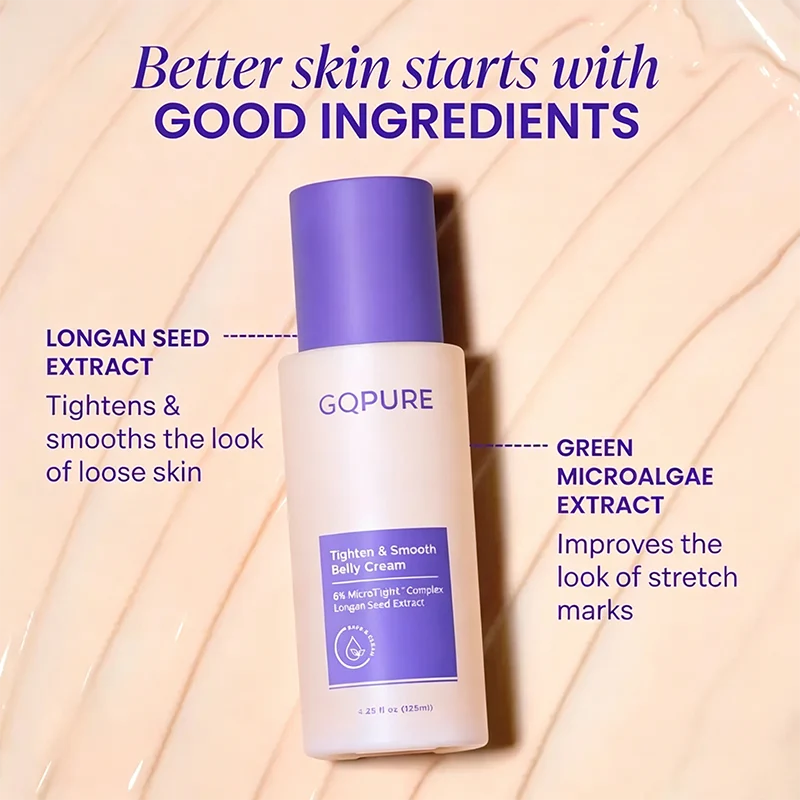 Tighten & Smooth Belly Cream, MicroTight4 Complex Body Firming Lotion for Loose Skin