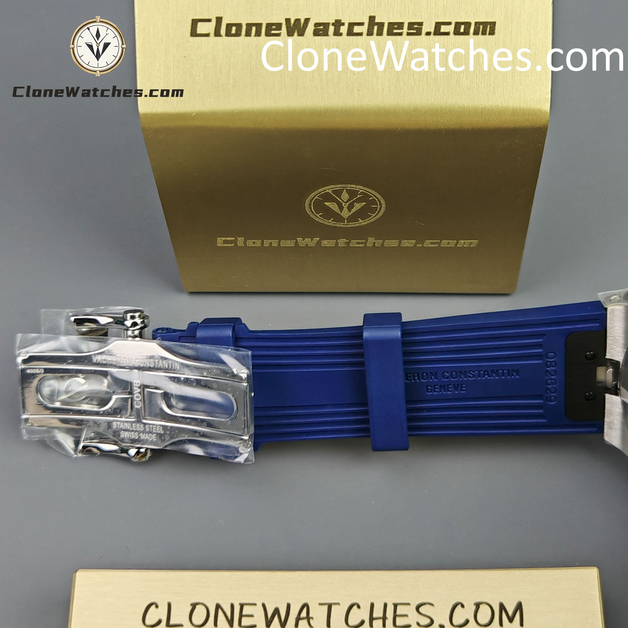 Vacheron Constantin Super Clone Watches 1:1 Overseas Tourbillon 6000V/110A-B544 42.5MM Rubber Strap