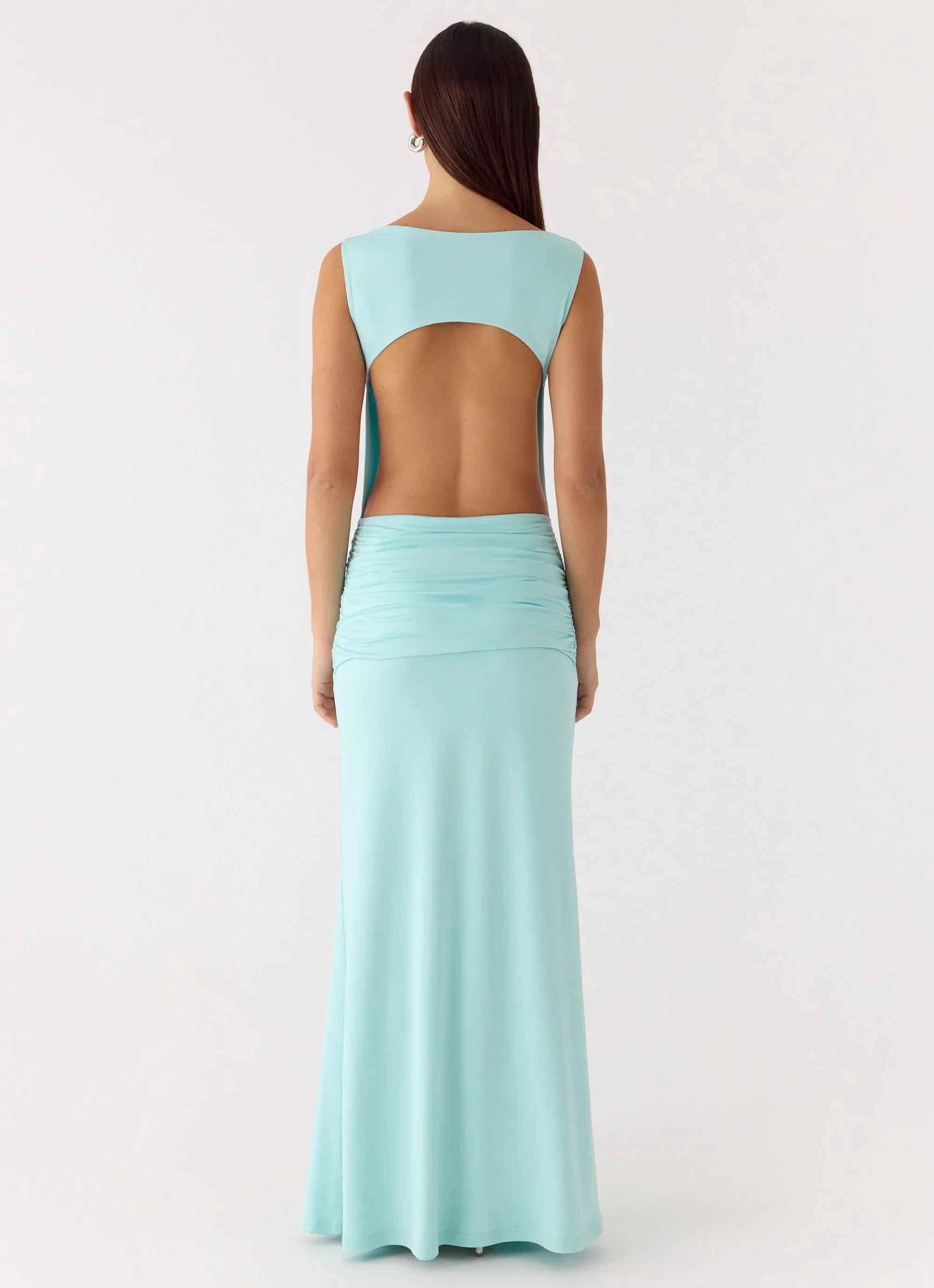 Fault Line Maxi Dress - Aqua