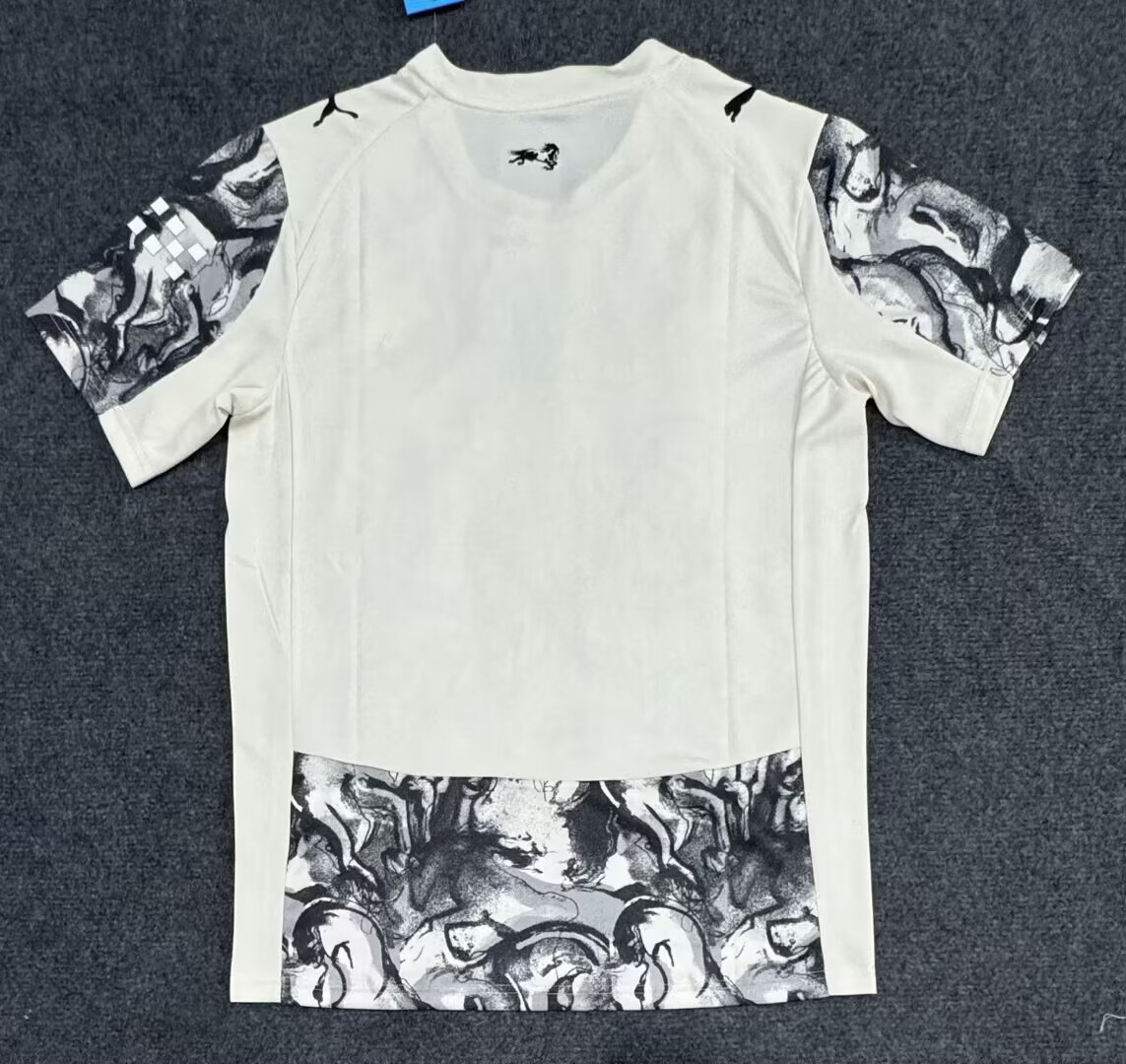 2025-26 Manchester City Year of the Ox Special Edition Grey and White Jersey - Fan Edition