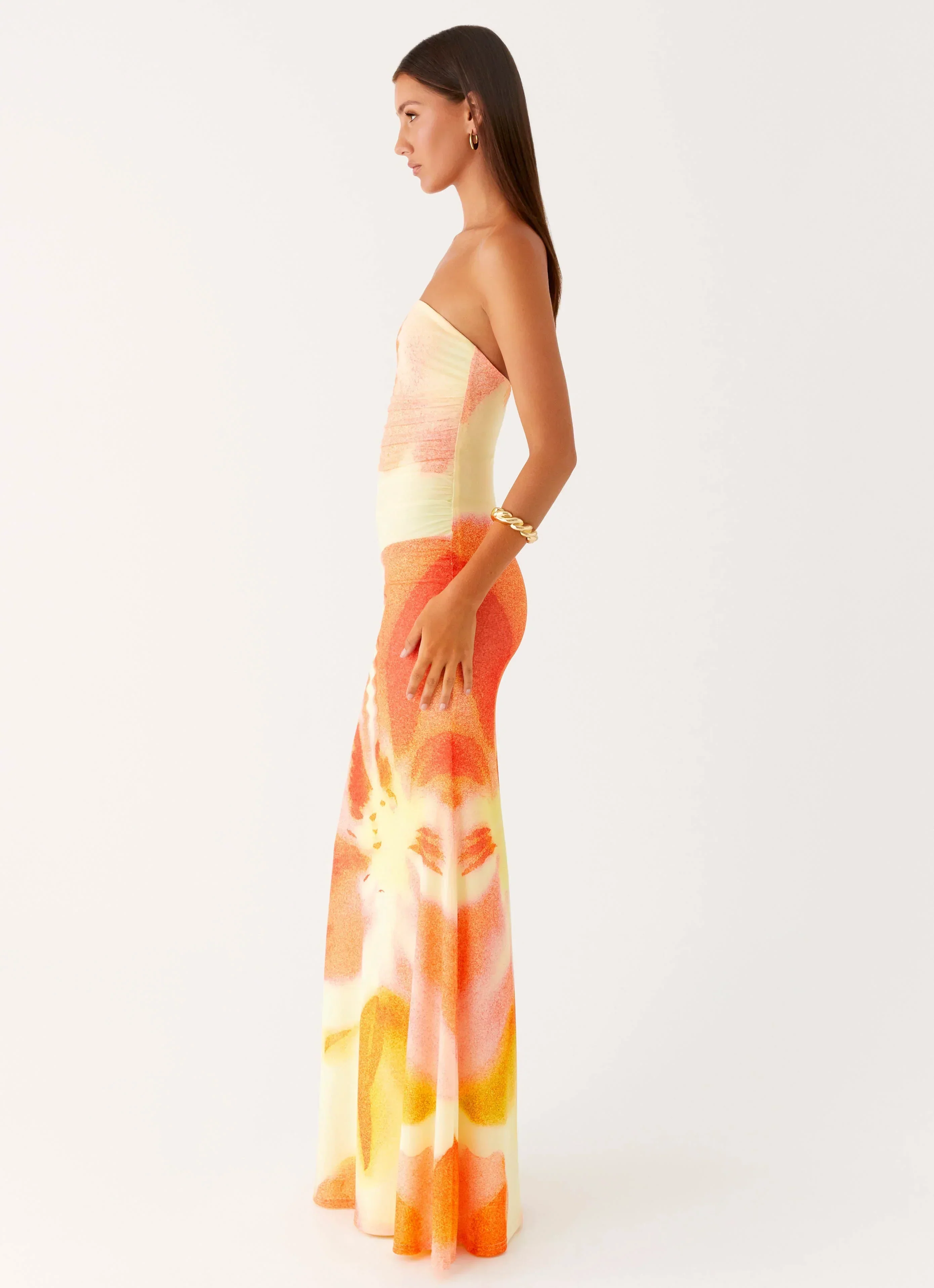 Iroha Strapless Maxi Dress - Mimosa Blossom
