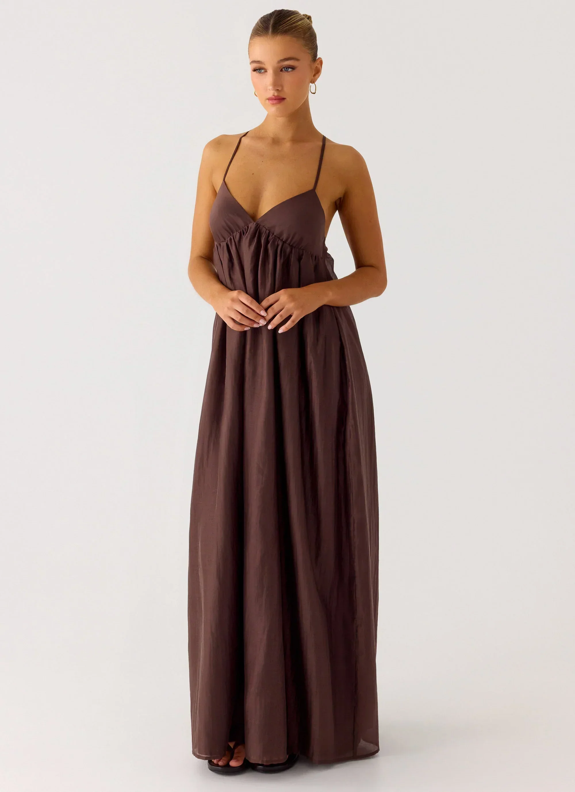 Losario Maxi Dress - Cool Chocolate