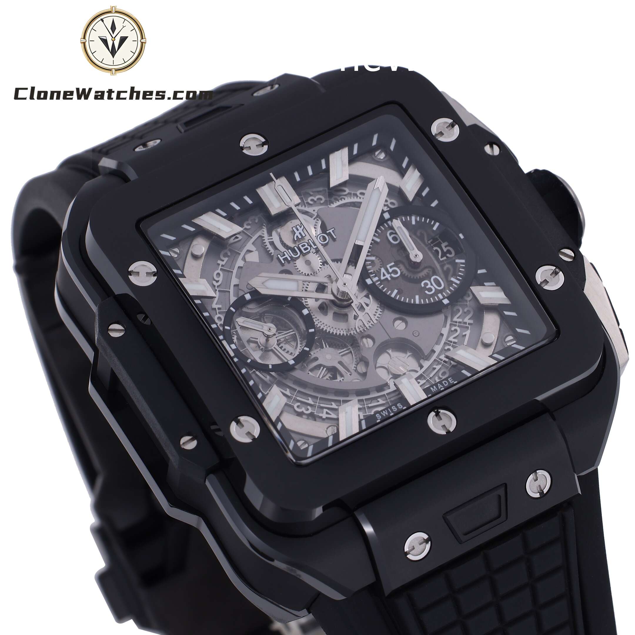 Hublot Super Clone Watches 1:1 Square Bang Unico Black Magic 42MM 821.CI.0170.RX