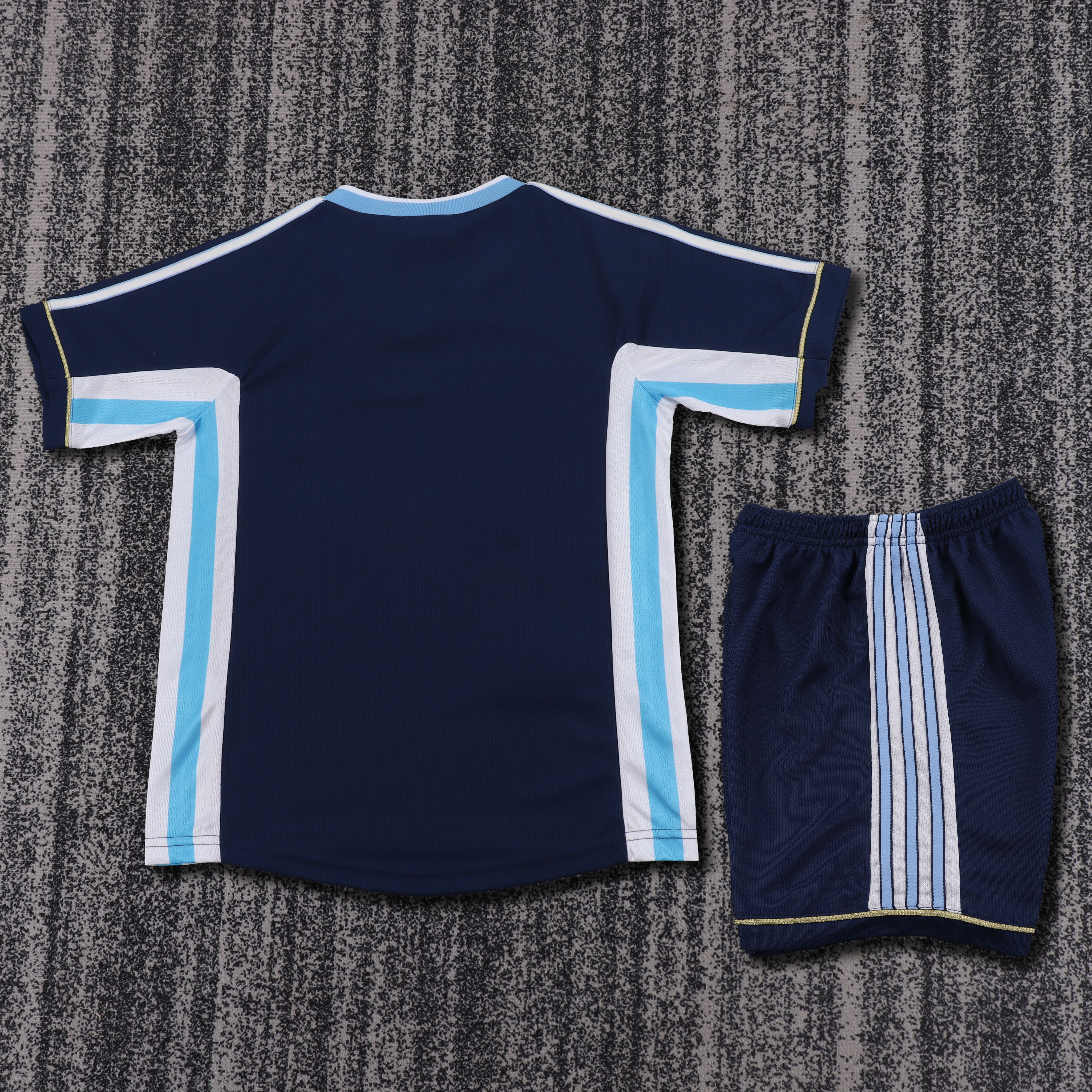 1998 Argentina Away Retro Children's Jersey Set - Fans Edition