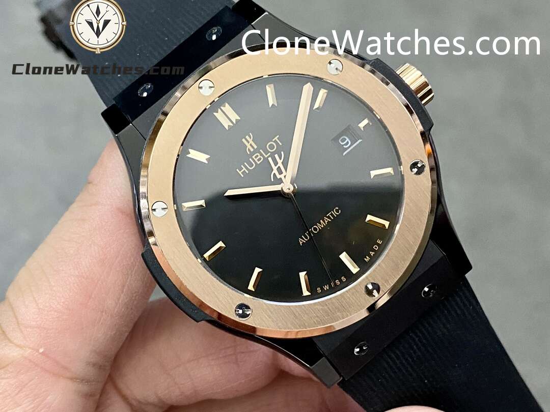 Hublot Super Clone Watches 1:1 Classic Fusion Ceramic King Gold 42MM 542.CO.1181.RX