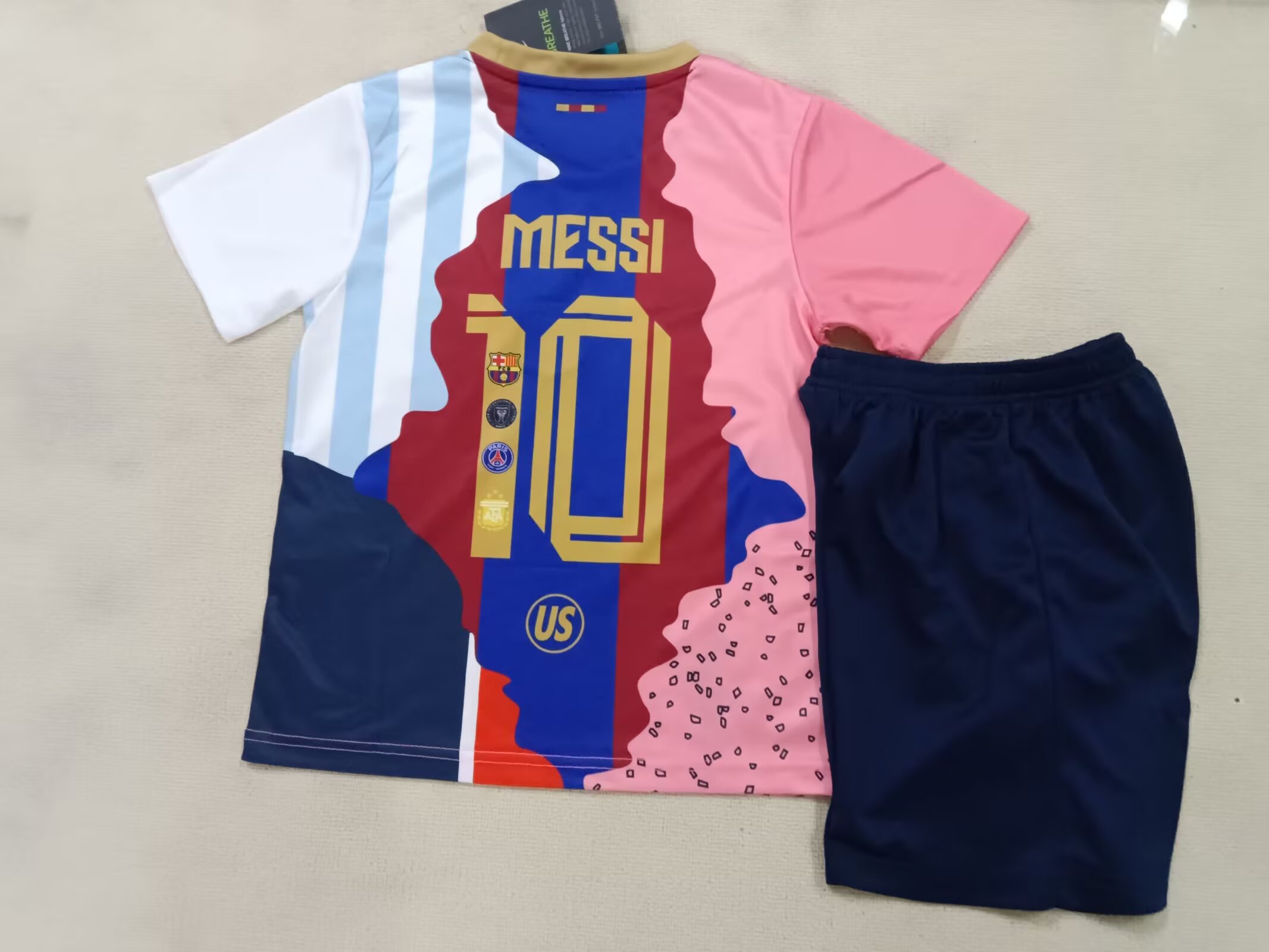 25-26 Barcelona Messi Commemorative Edition Jersey - Children's Set