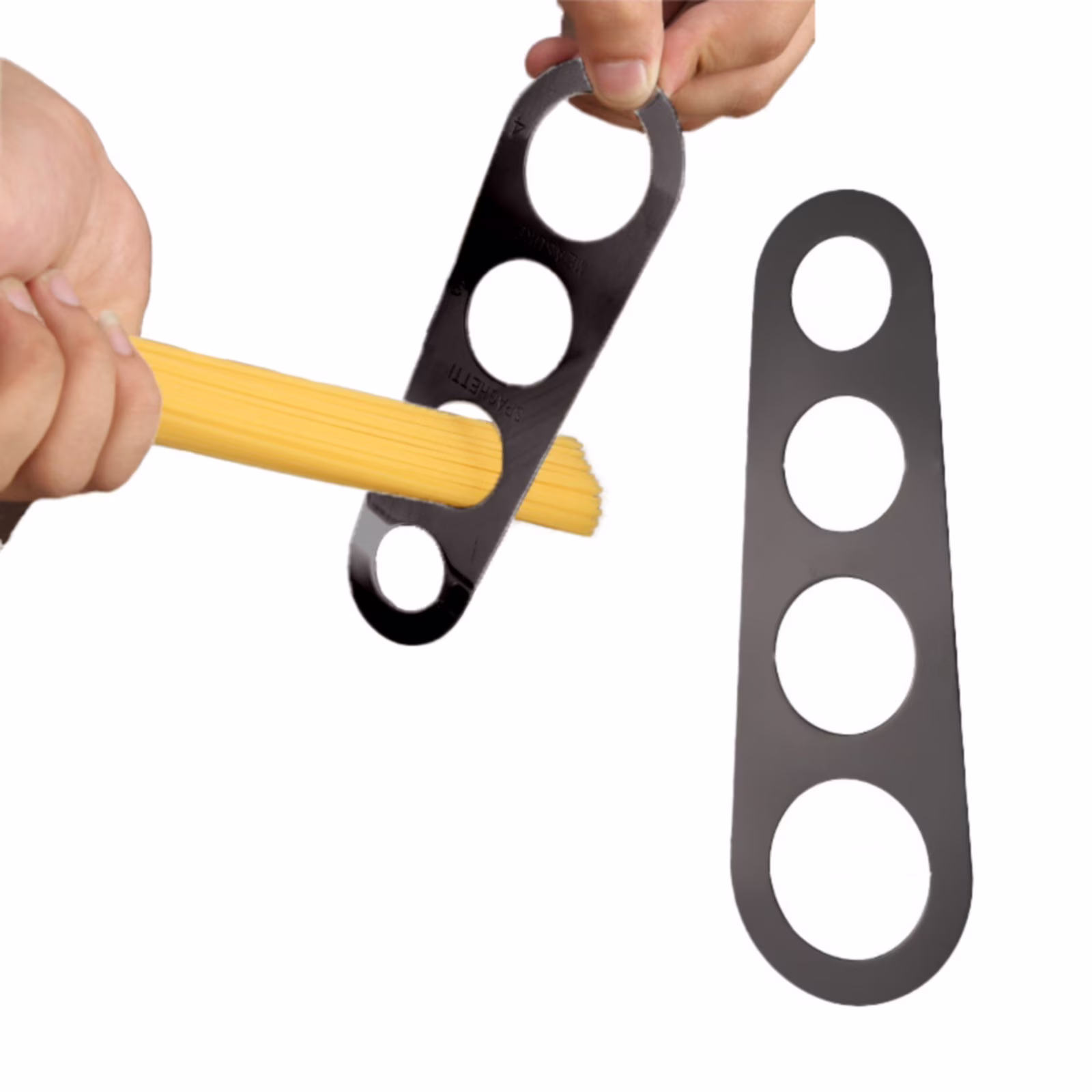 SLUOHZXI Stainless Steel Spaghetti Measurer Tool Quick Pasta Measuring Tool for Kitchen Cooking Tool Black