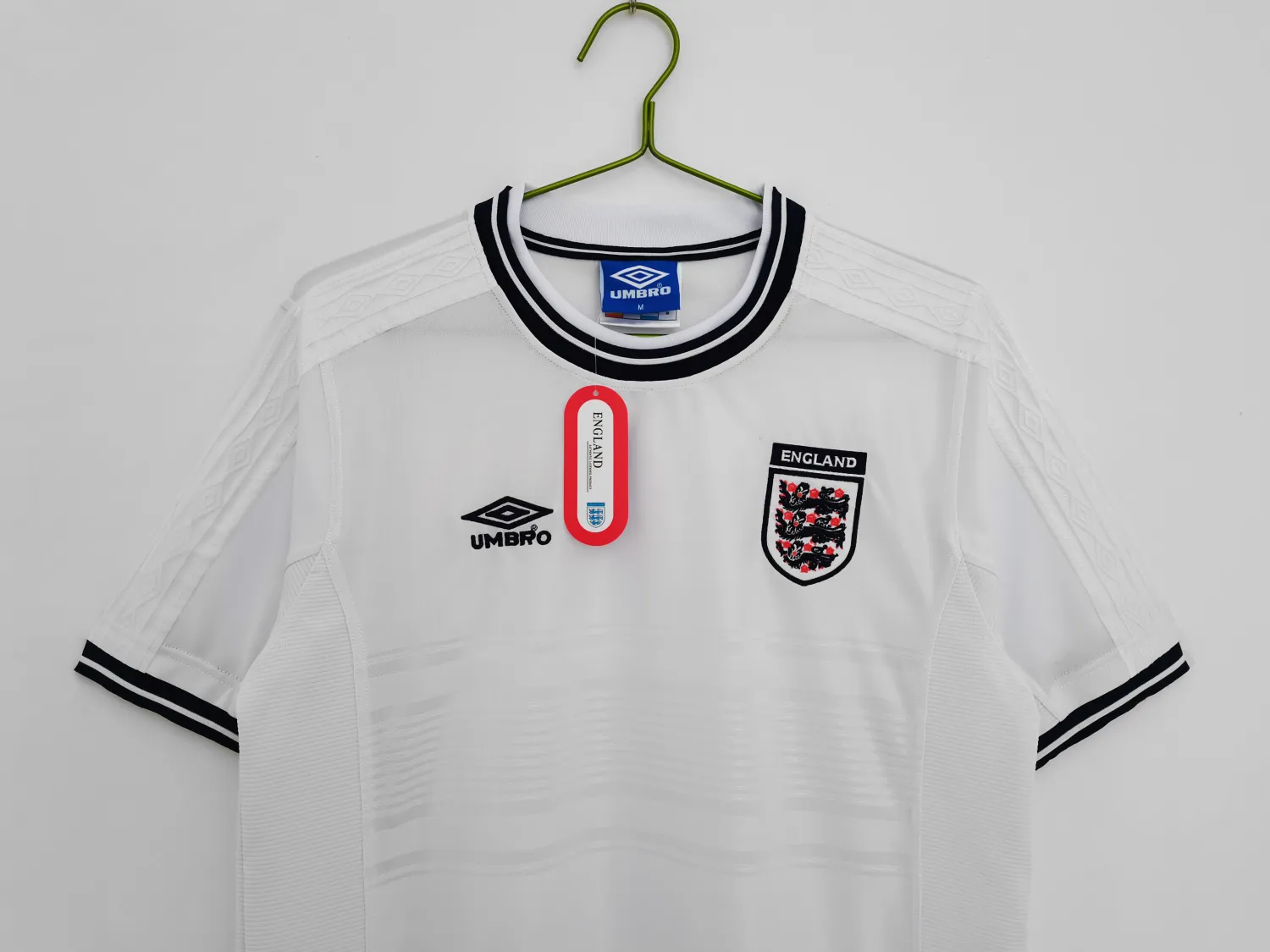 1999-2001 England home white retro jersey