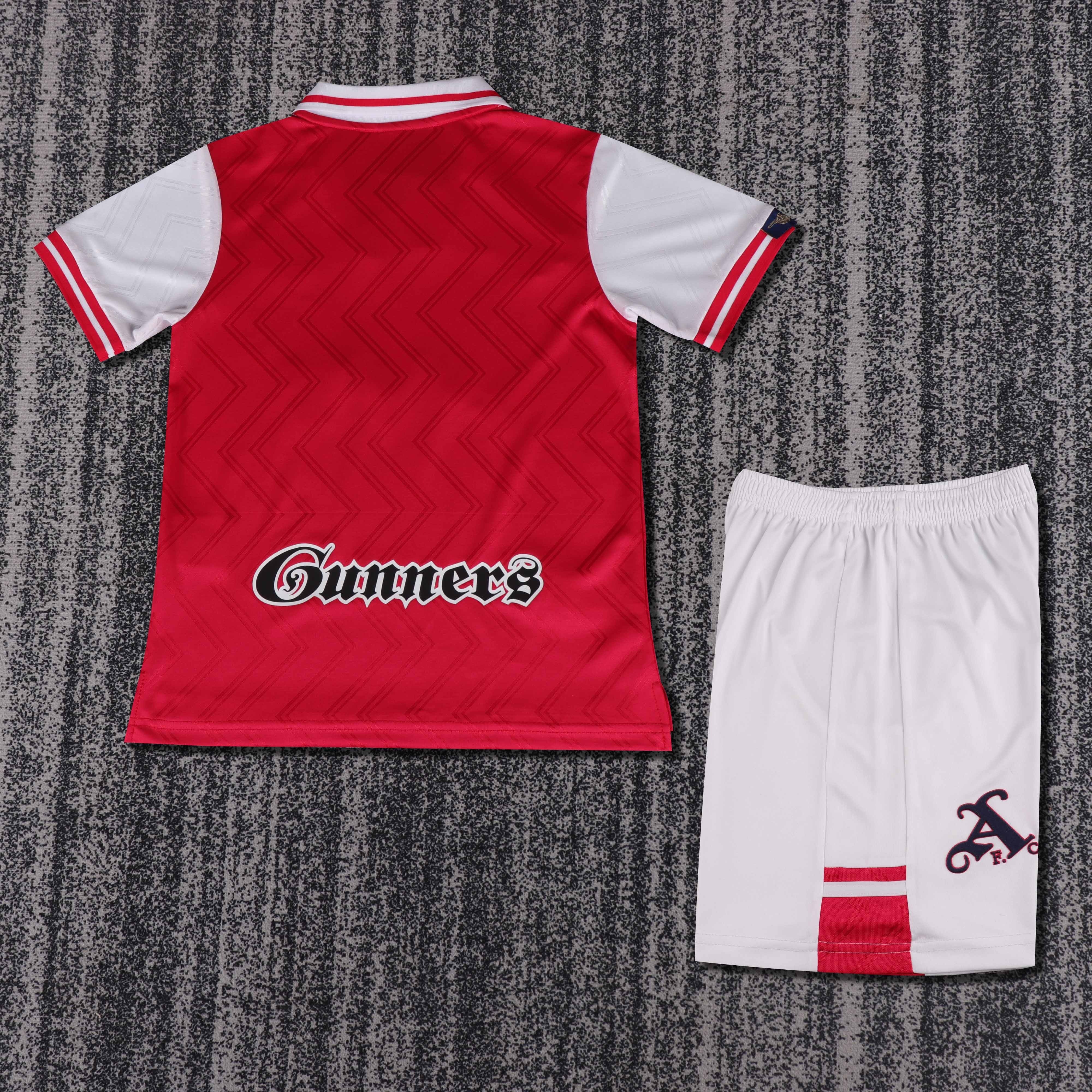 1996-97 Arsenal Home Retro Children's Jersey Set - Fans Edition