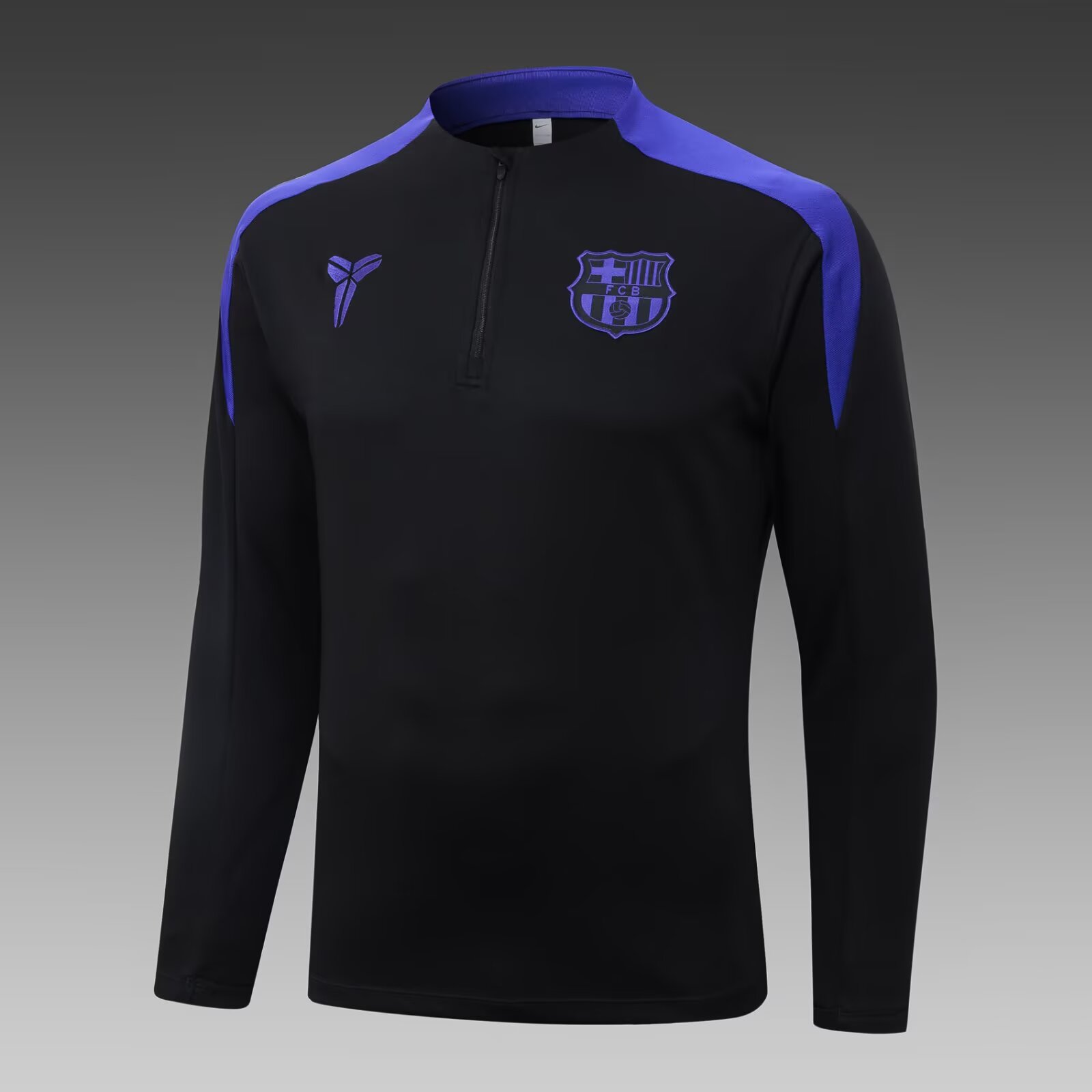 2025/26 Barcelona Black Collaboration Half-Zip Training Jersey