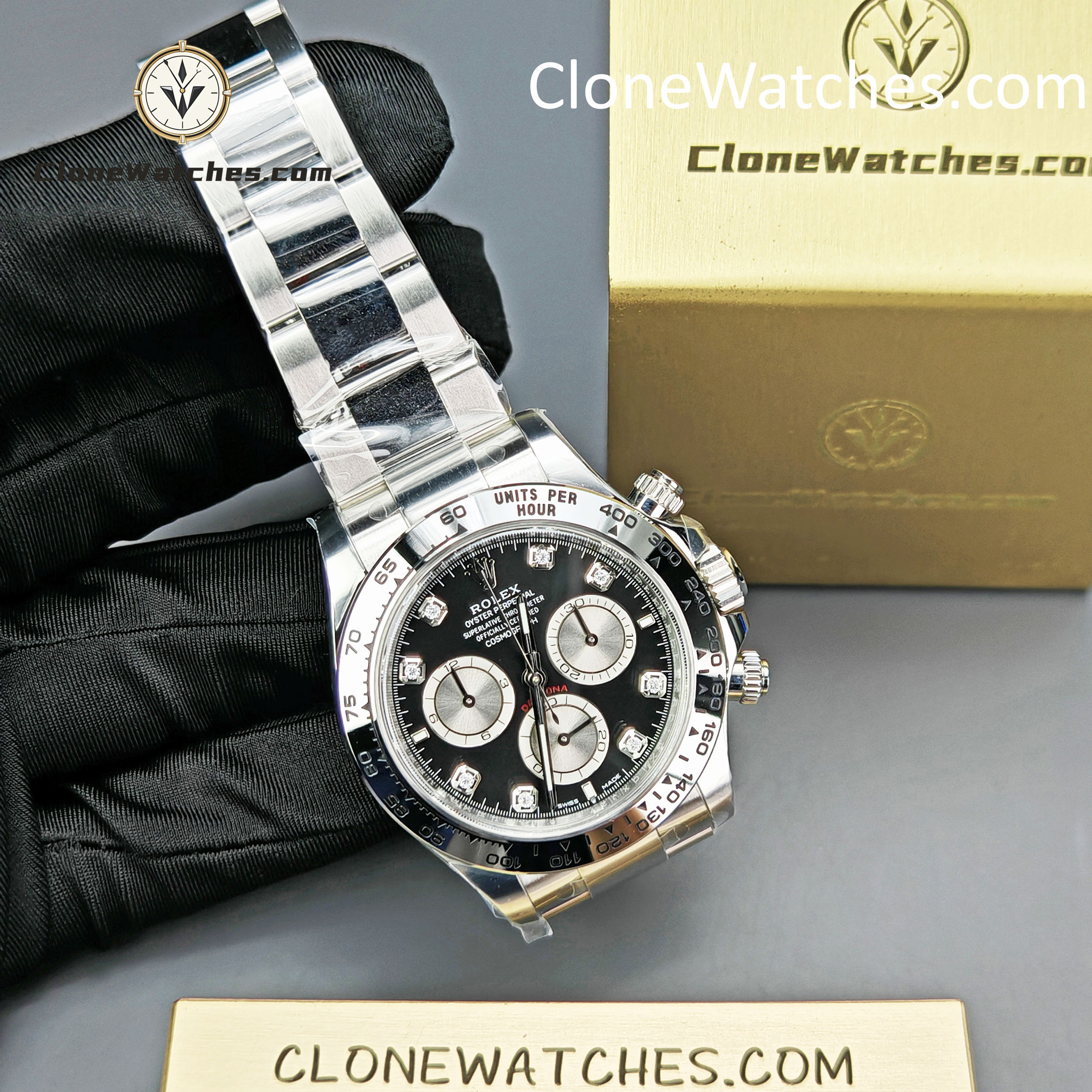 Rolex Super Clone Watches 1:1 Daytona Diamond M126509-0002 4131 Movement