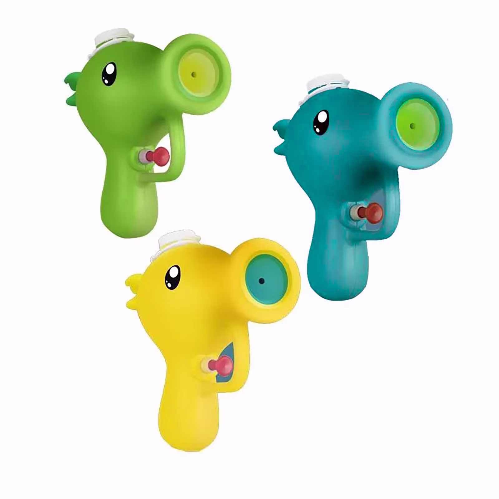 Kiddiway Prank Water Gun - Mini Squirt Water Blaster with Cartoon Design, Great for Bath, Pool, and Beach Summer Fun for Everyone,Green