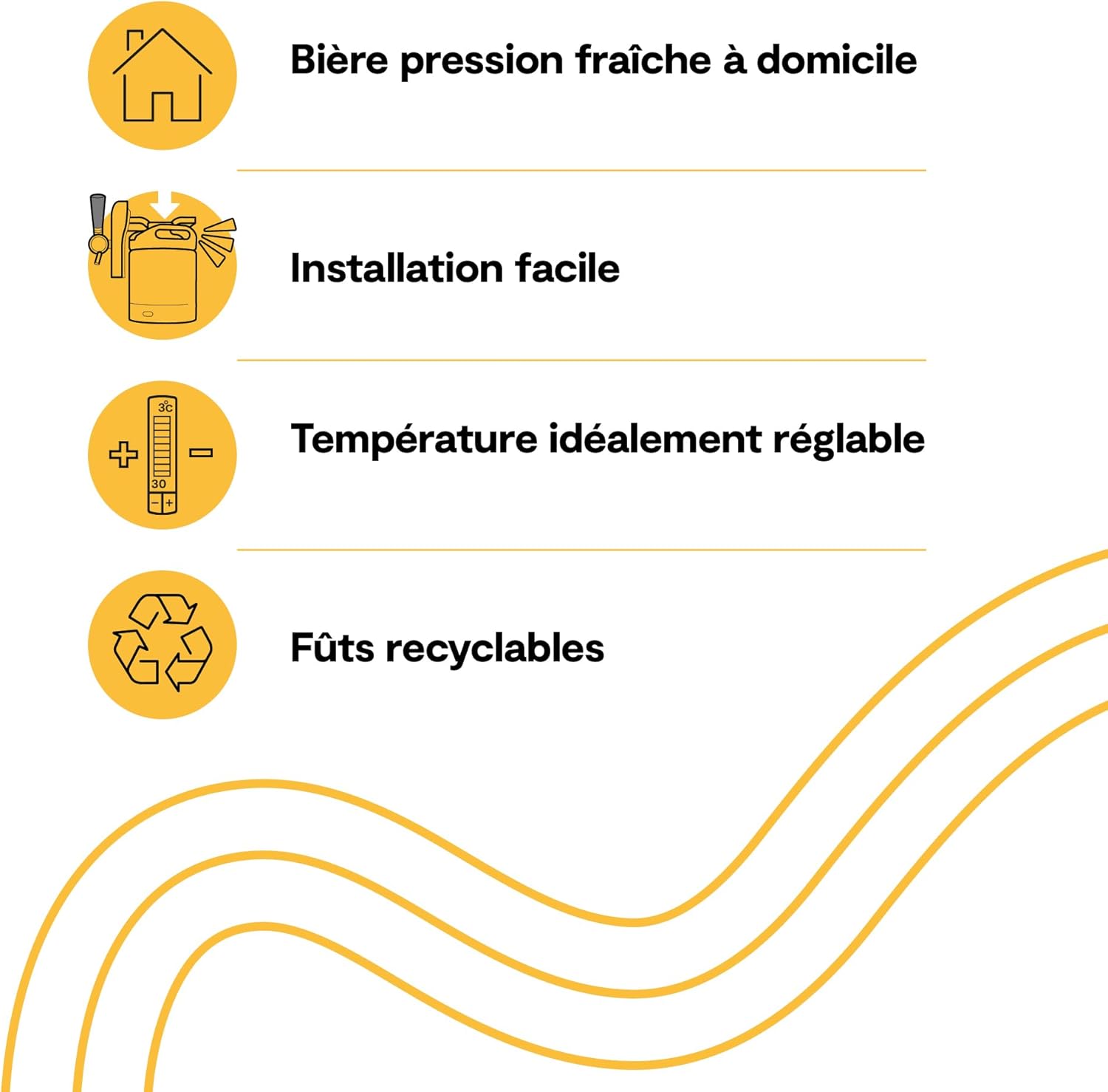 Tireuse bière avec fût 6 L refroidissement 3°C écran LED fraîcheur 30 jours