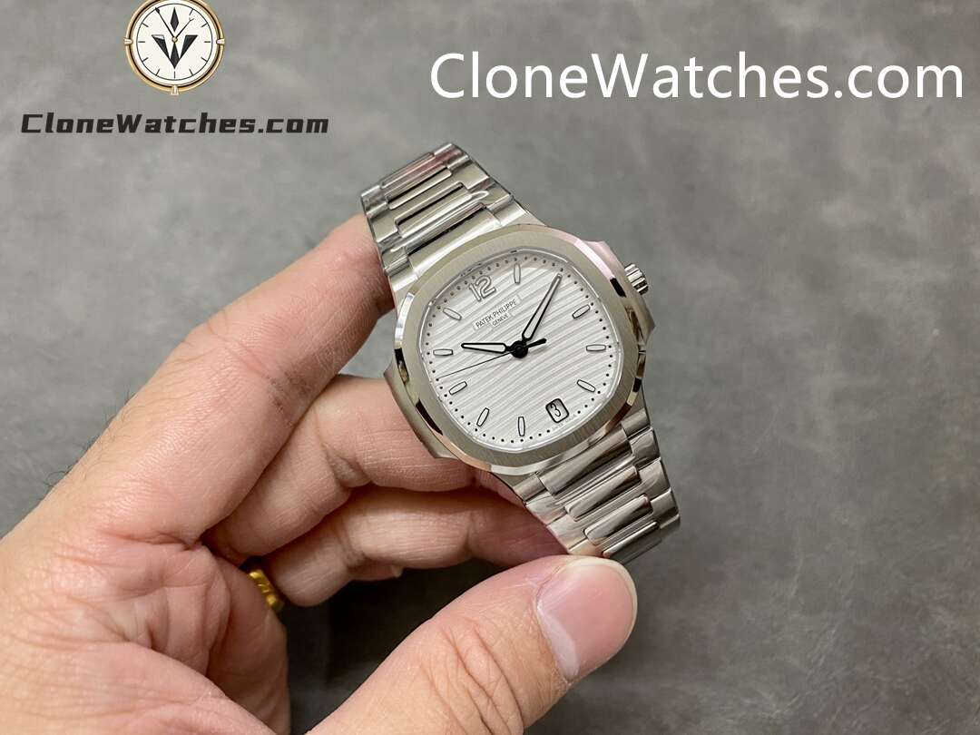 Patek Philippe Super Clone Watches 1:1 Nautilus White Dial 7118/1A-010 35.2 mm