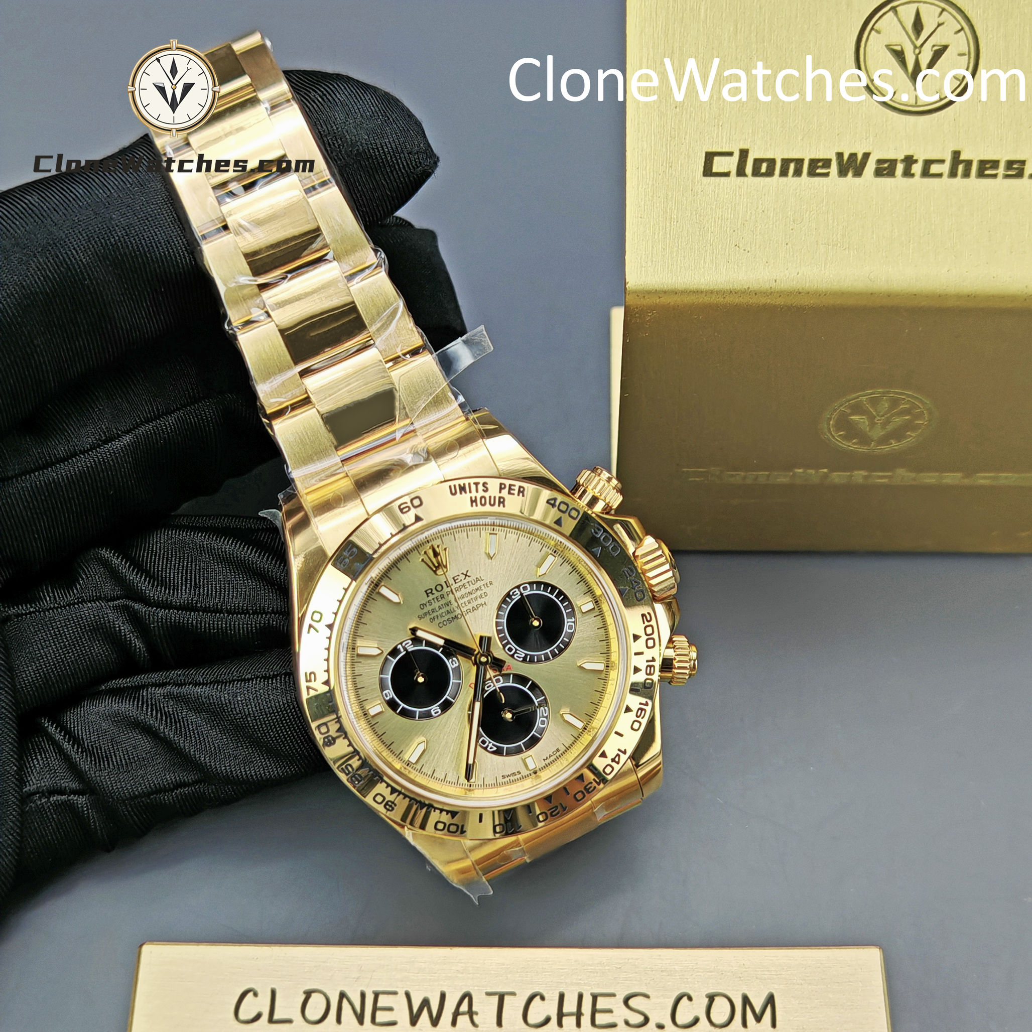 Rolex Super Clone Watches 1:1 Daytona 18K Gold M126508-0006 4131 Movement